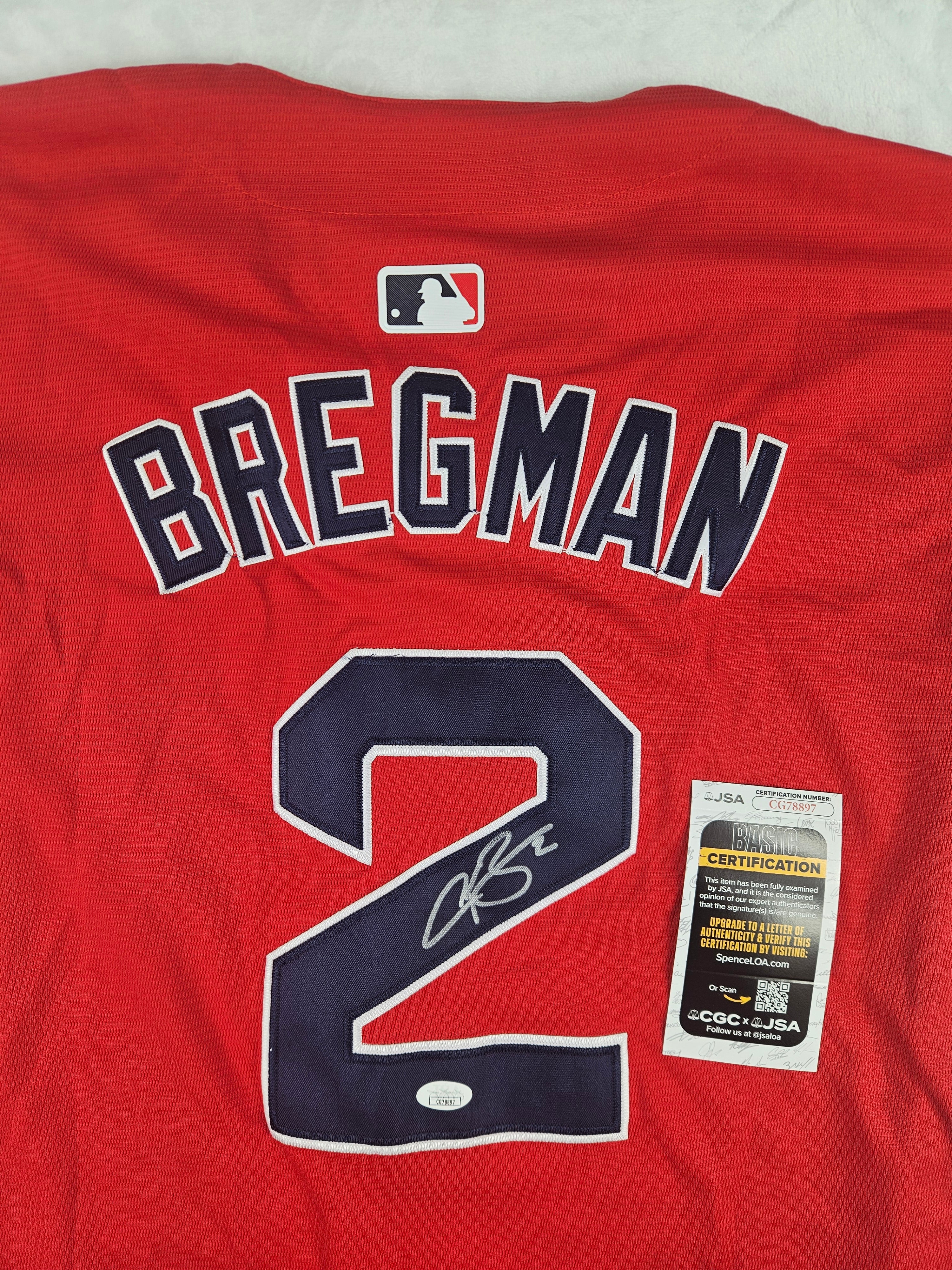 Alex Bregman Signed Autographed Boston Red Sox Jersey JSA COA