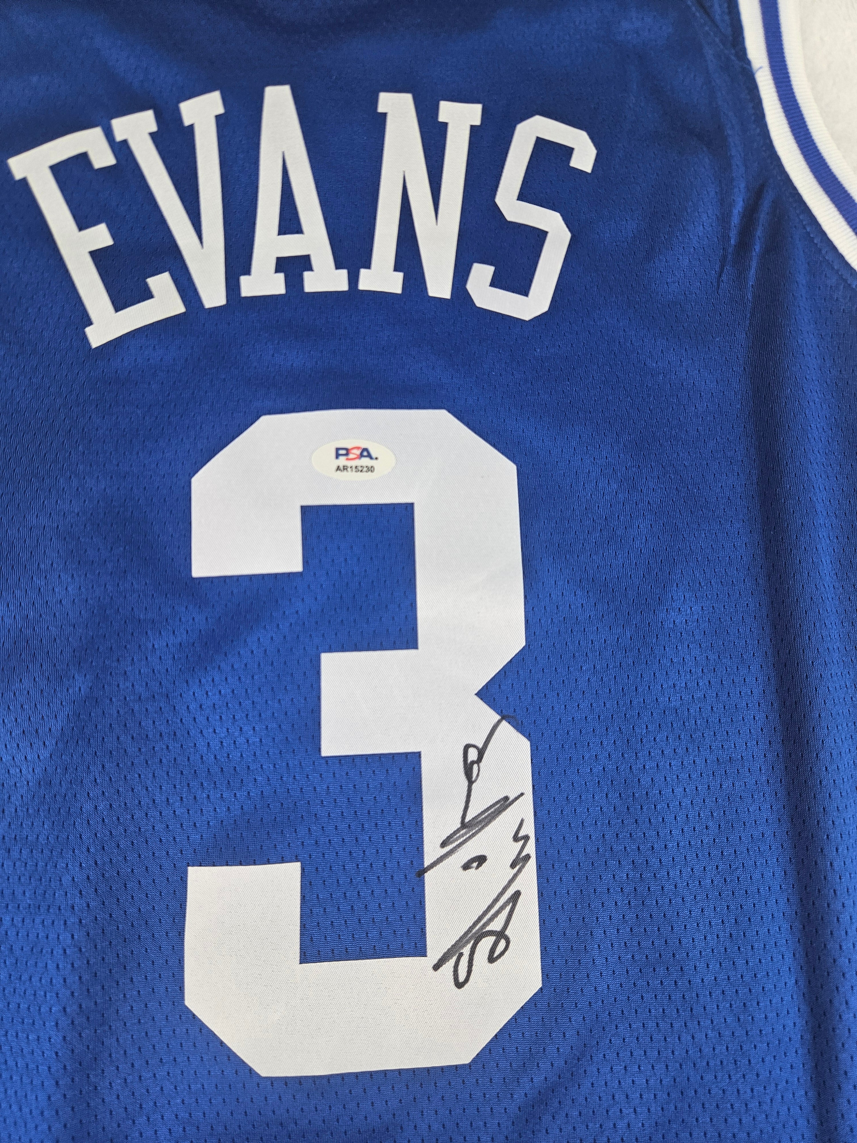 Isaiah Evans Signed Autographed Duke Blue Devils Jersey Psa Certified