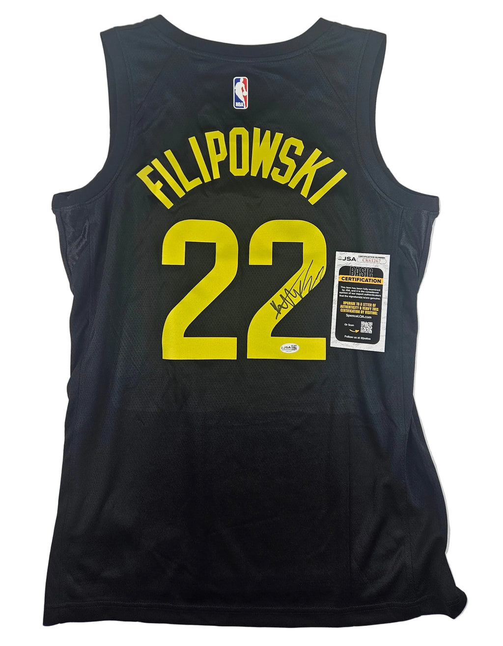 Kyle Filipowski Signed Autographed Utah Jazz Jersey JSA COA