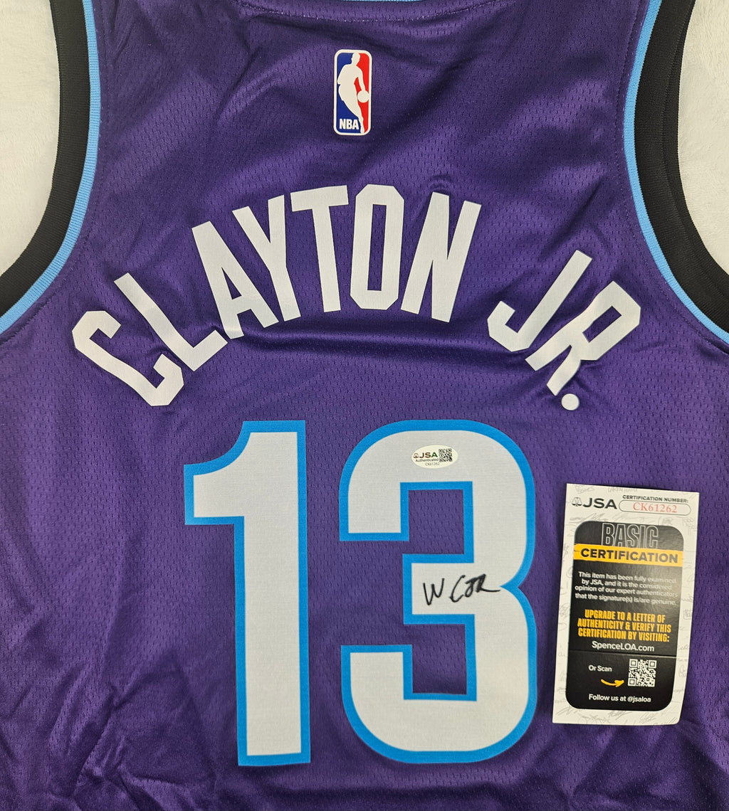 Walter Clayton Jr. Signed Autographed Utah Jazz Jersey JSA COA