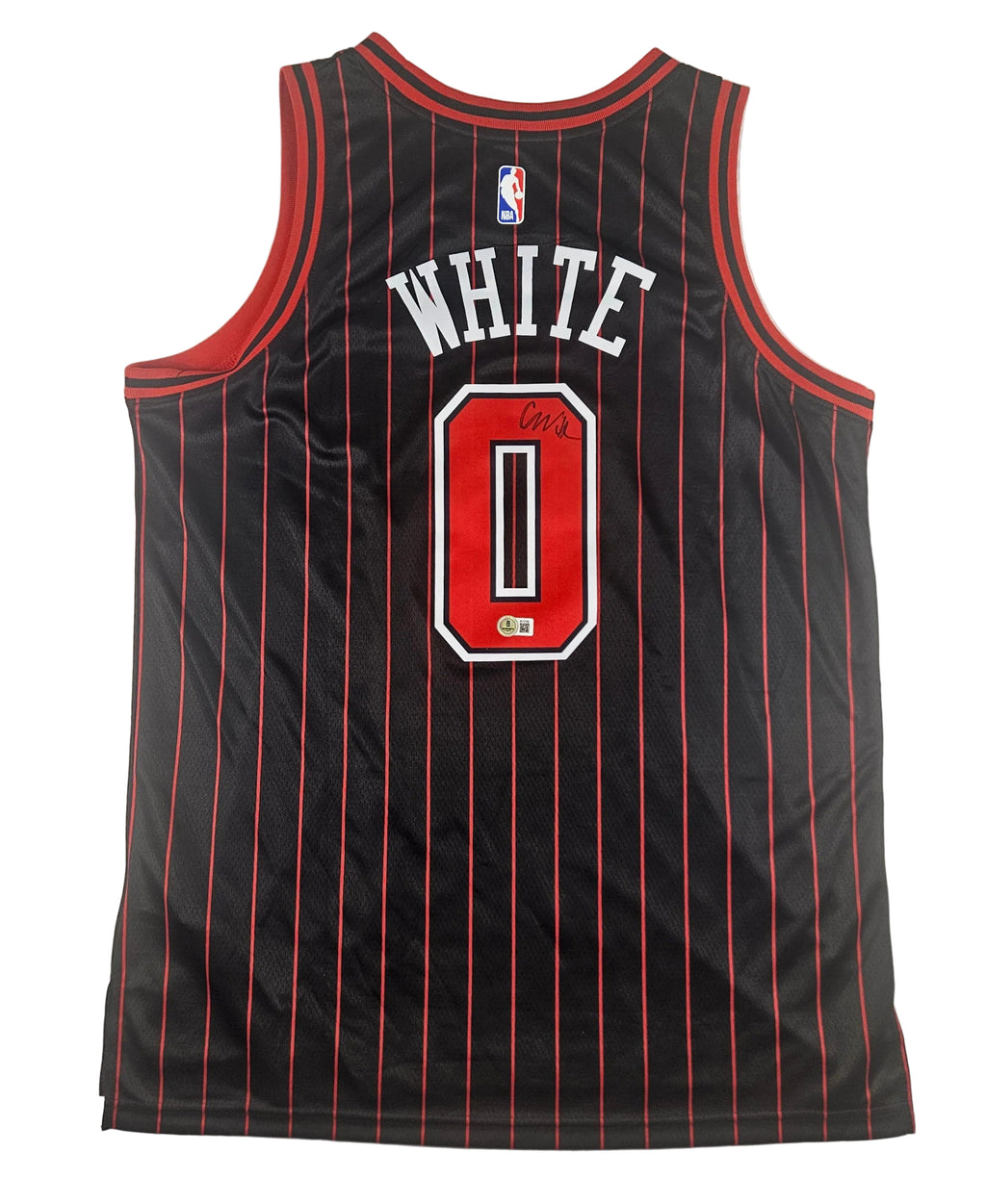 Coby White Signed Autographed Chicago Bulls Jersey Beckett Certified