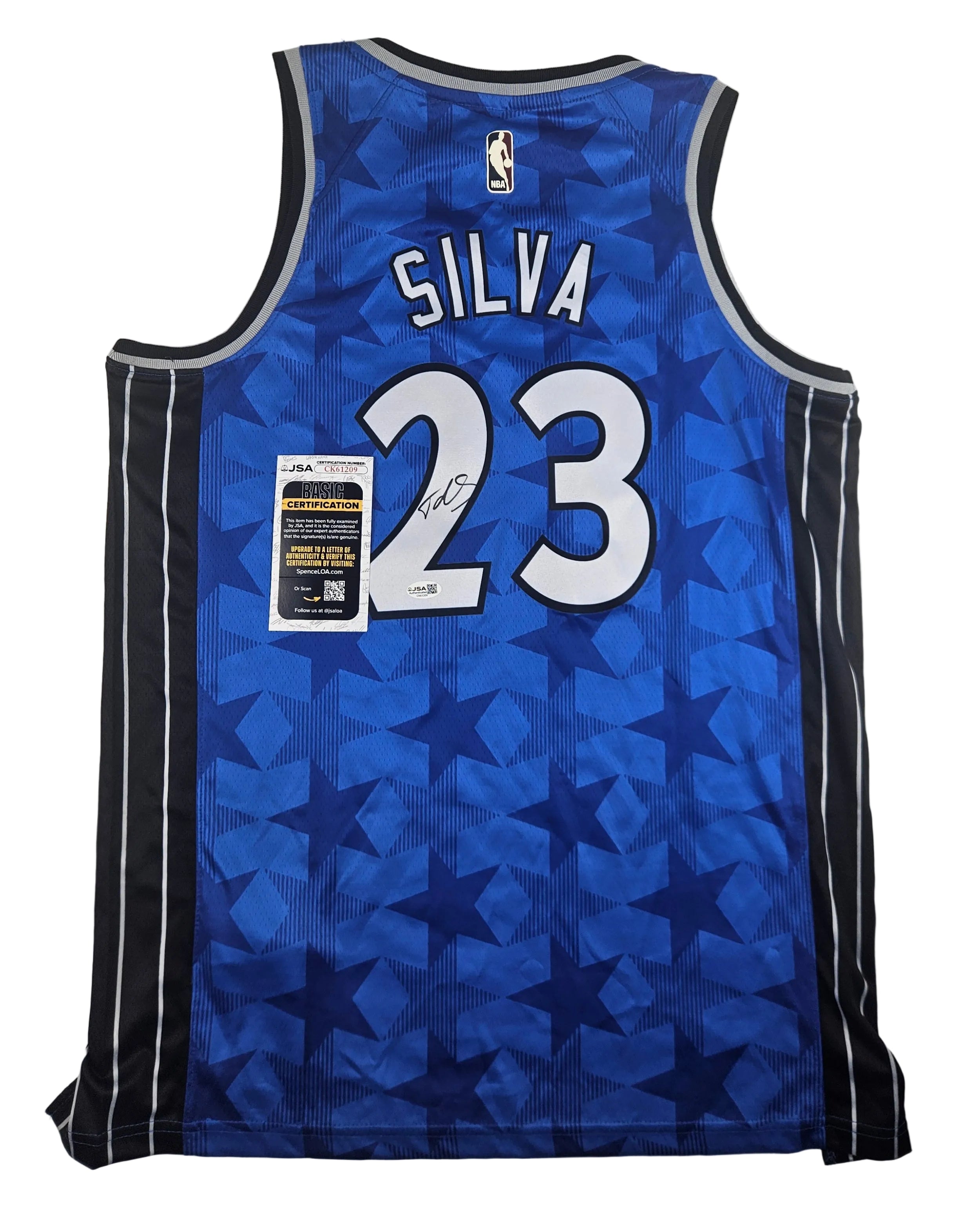 Tristan Da Silva Signed Autographed Orlando Magic Jersey JSA COA