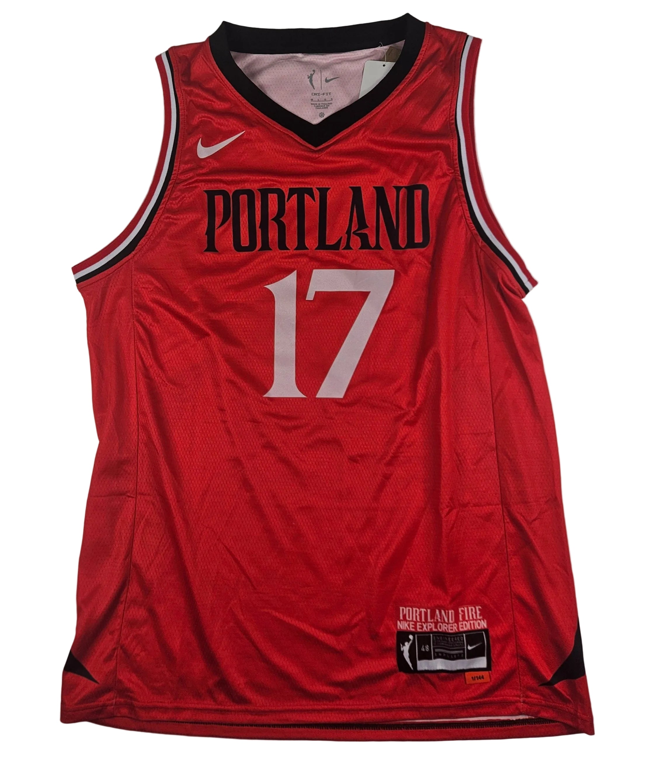 Megan Gustafson Signed Autographed Portland Fire Wnba Jersey
