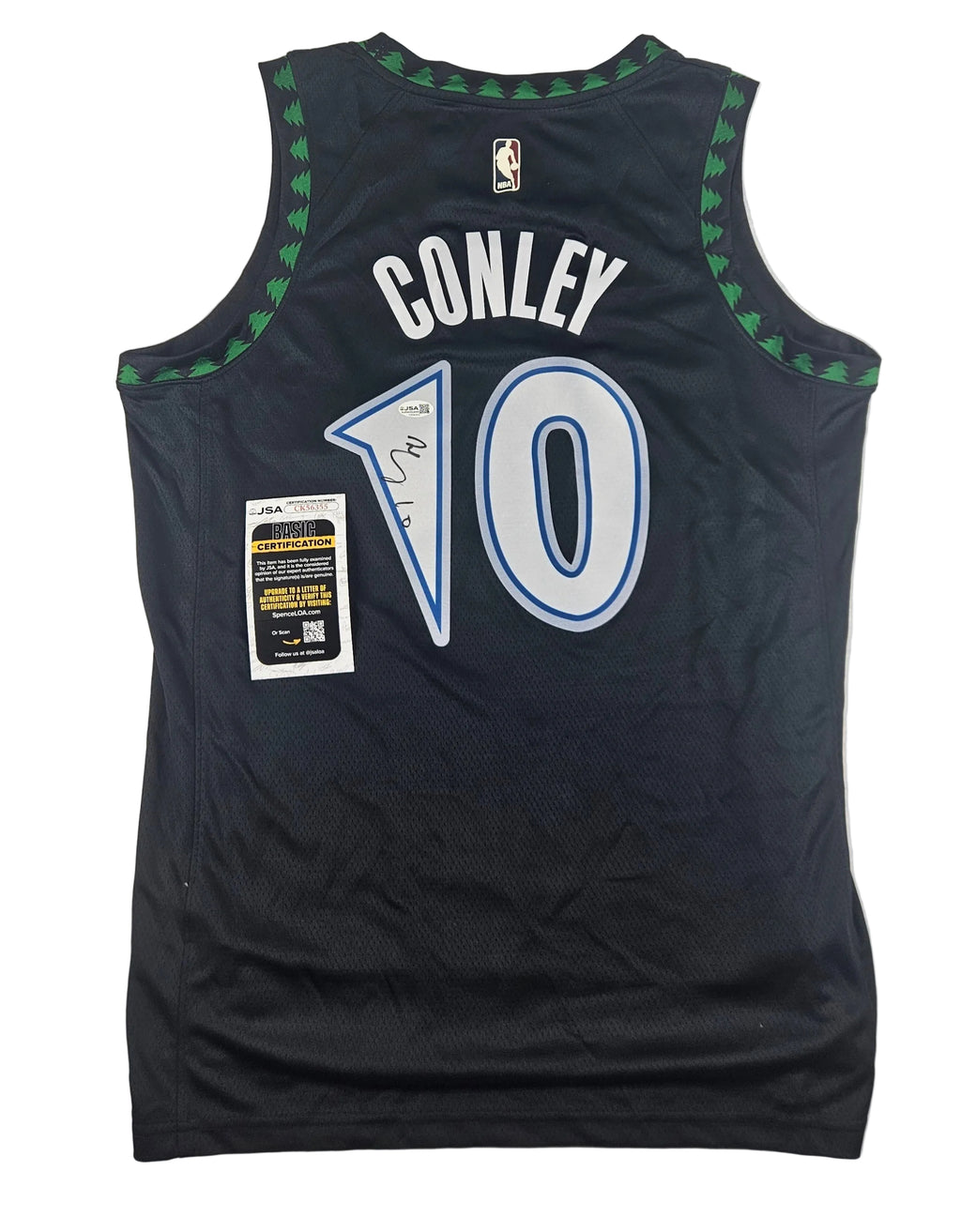 Mike Conley Signed Autographed Minnesota Timberwolves Jersey JSA COA
