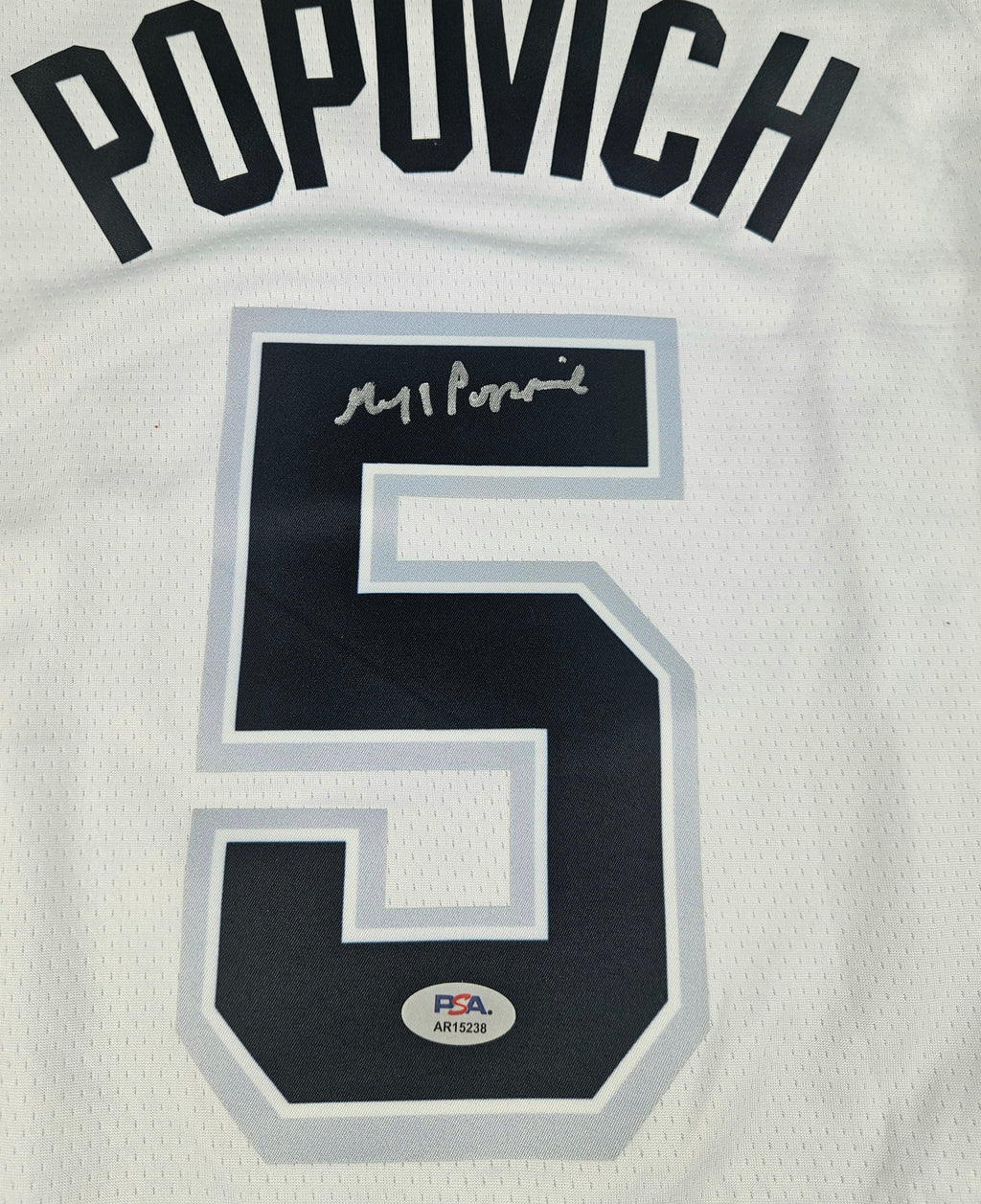 Gregg Popovich Signed Autographed San Antonio Spurs Jersey PSA Certified