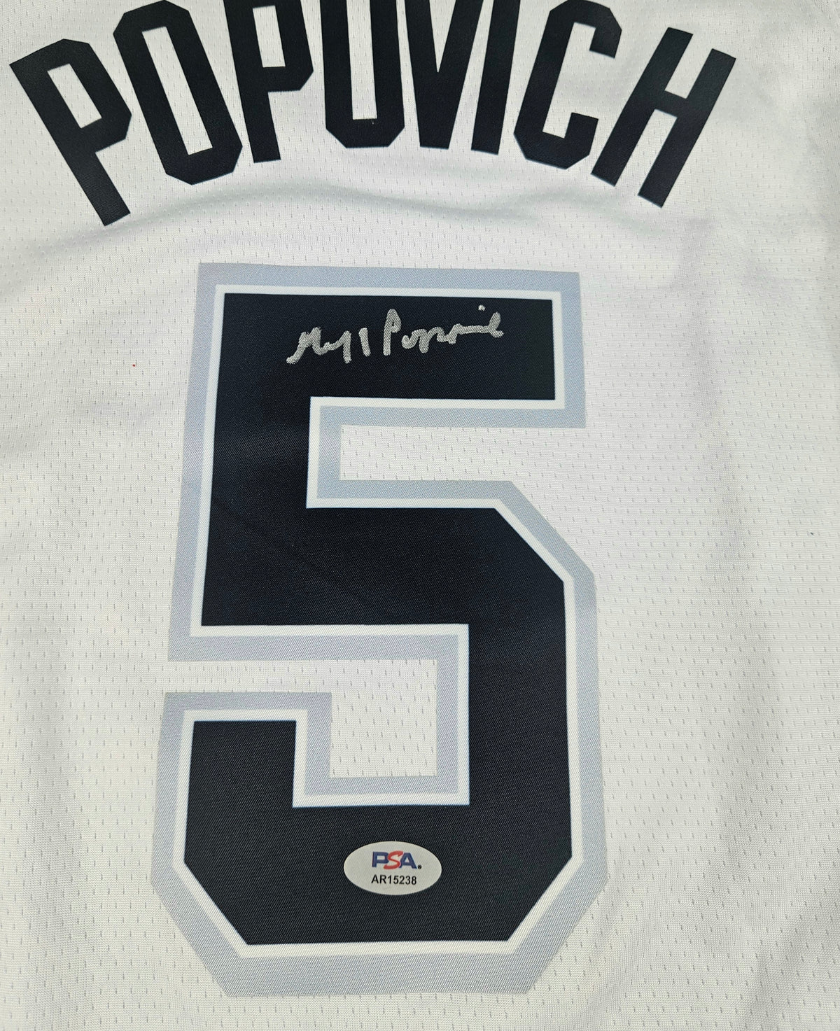 Gregg Popovich Signed Autographed San Antonio Spurs Jersey PSA Certified