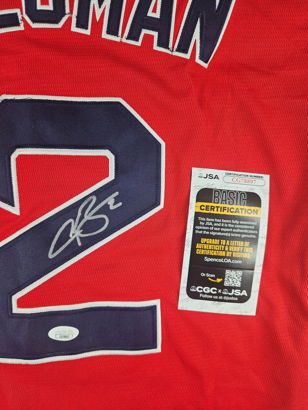 Alex Bregman Signed Autographed Boston Red Sox Jersey JSA COA