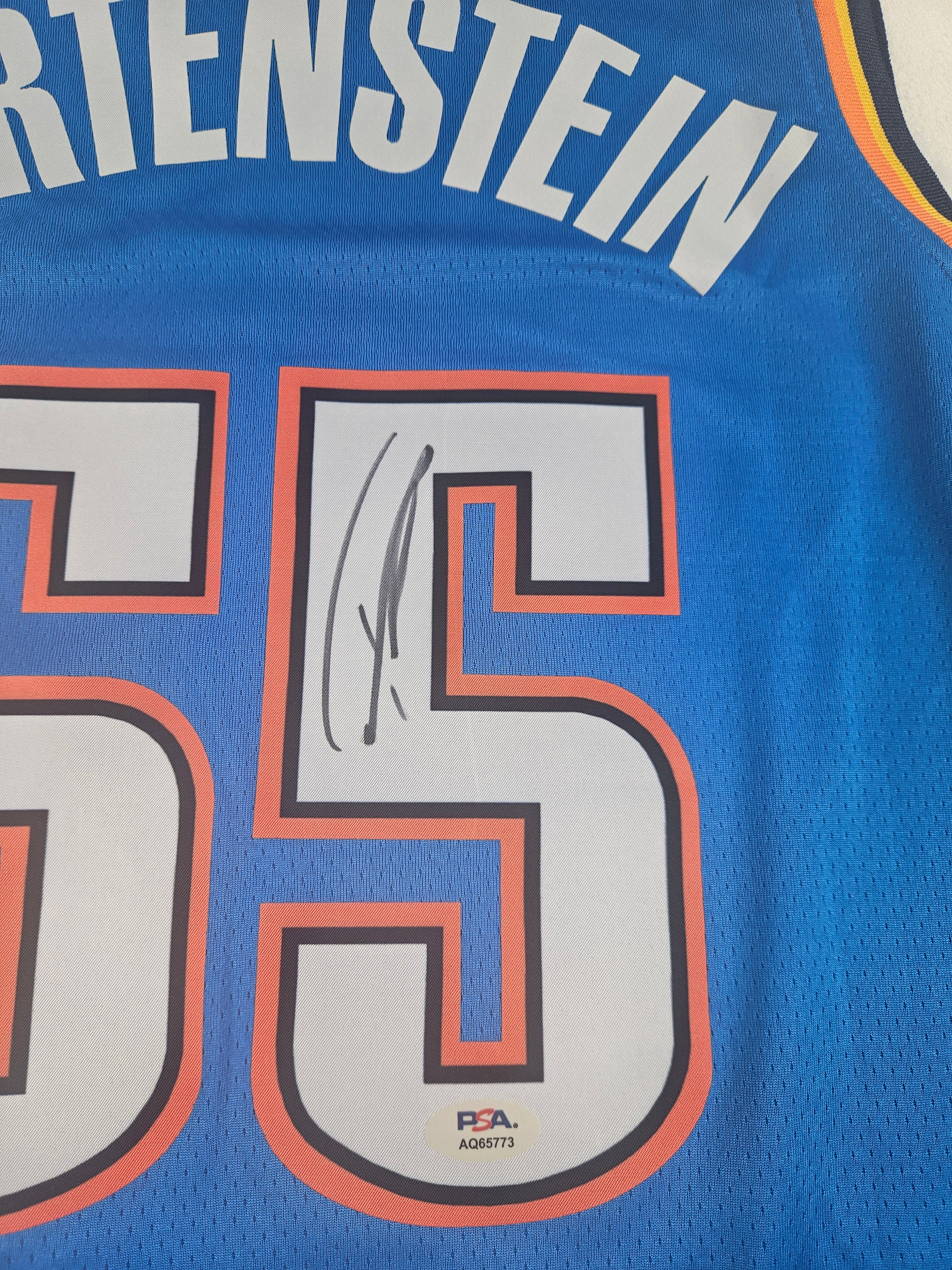 Isaiah Hartenstein Signed Autographed Oklahoma City Thunder Jersey PSA Certified