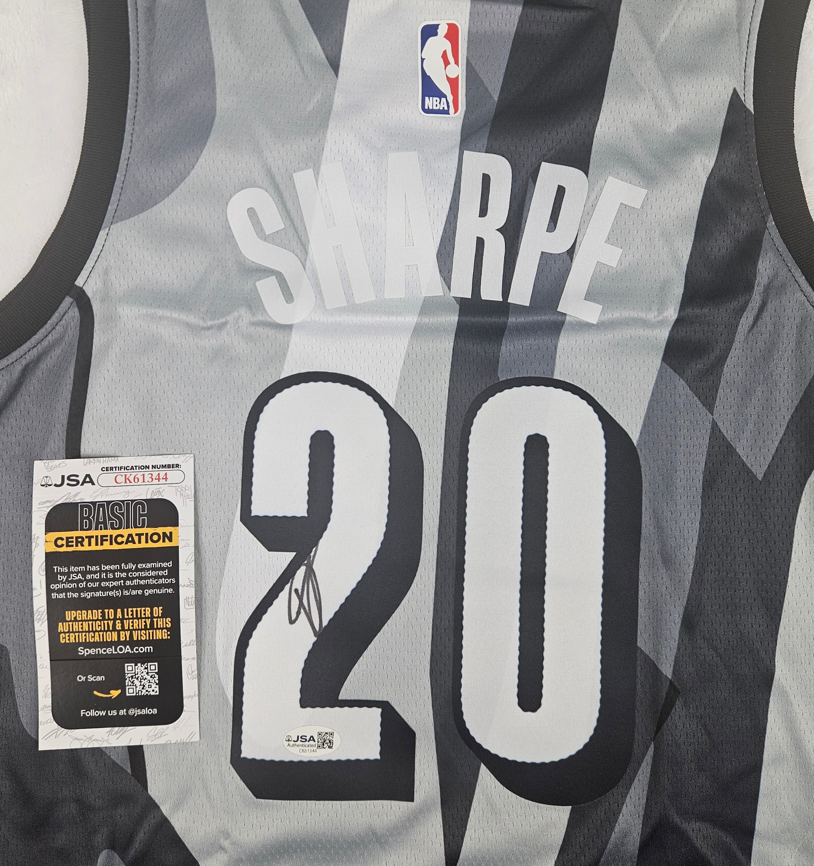 Day’Ron Sharpe Signed Autographed Brooklyn Nets Jersey JSA COA