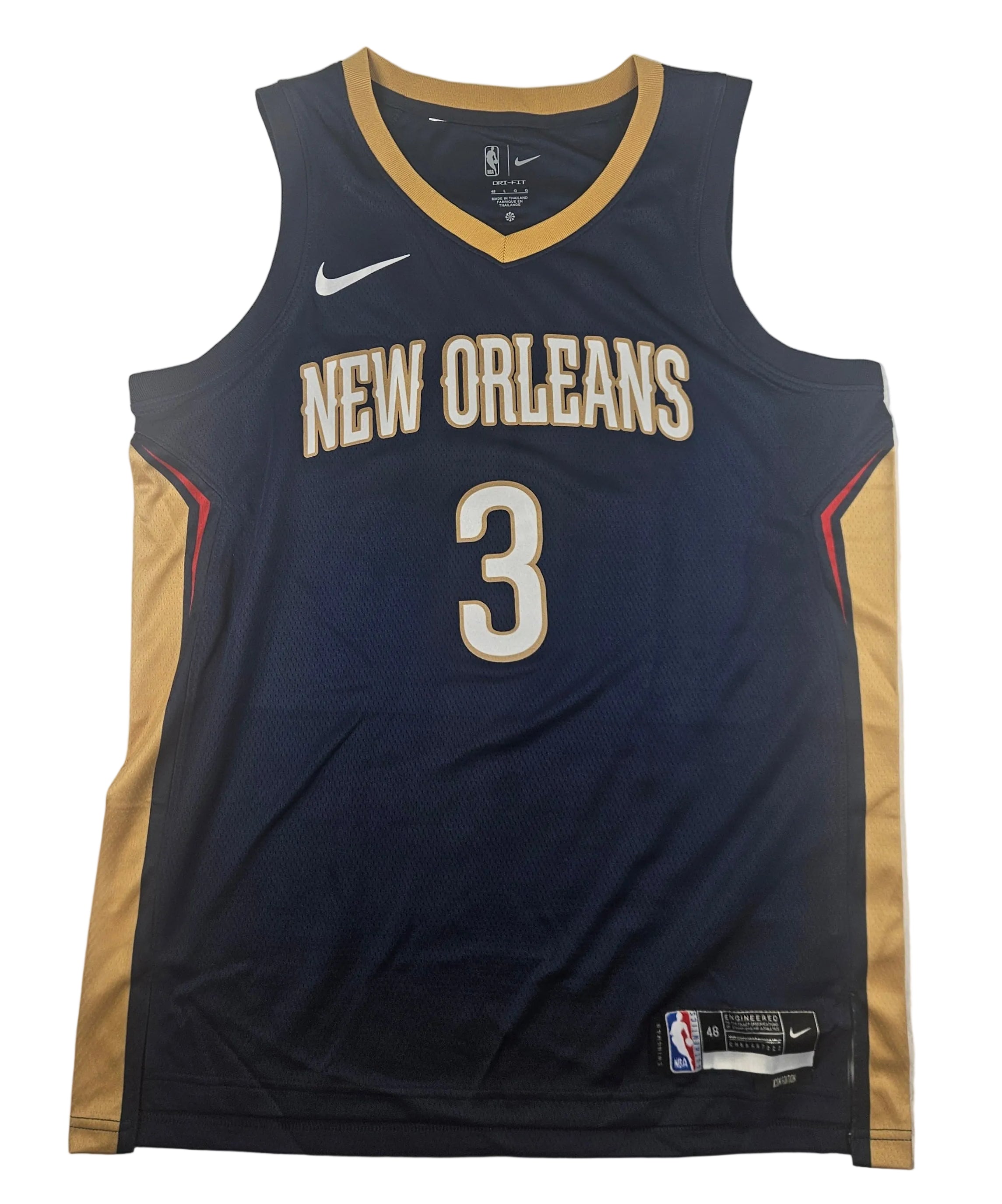 Jordan Poole Signed Autographed New Orleans Pelicans Blue Jersey JSA COA
