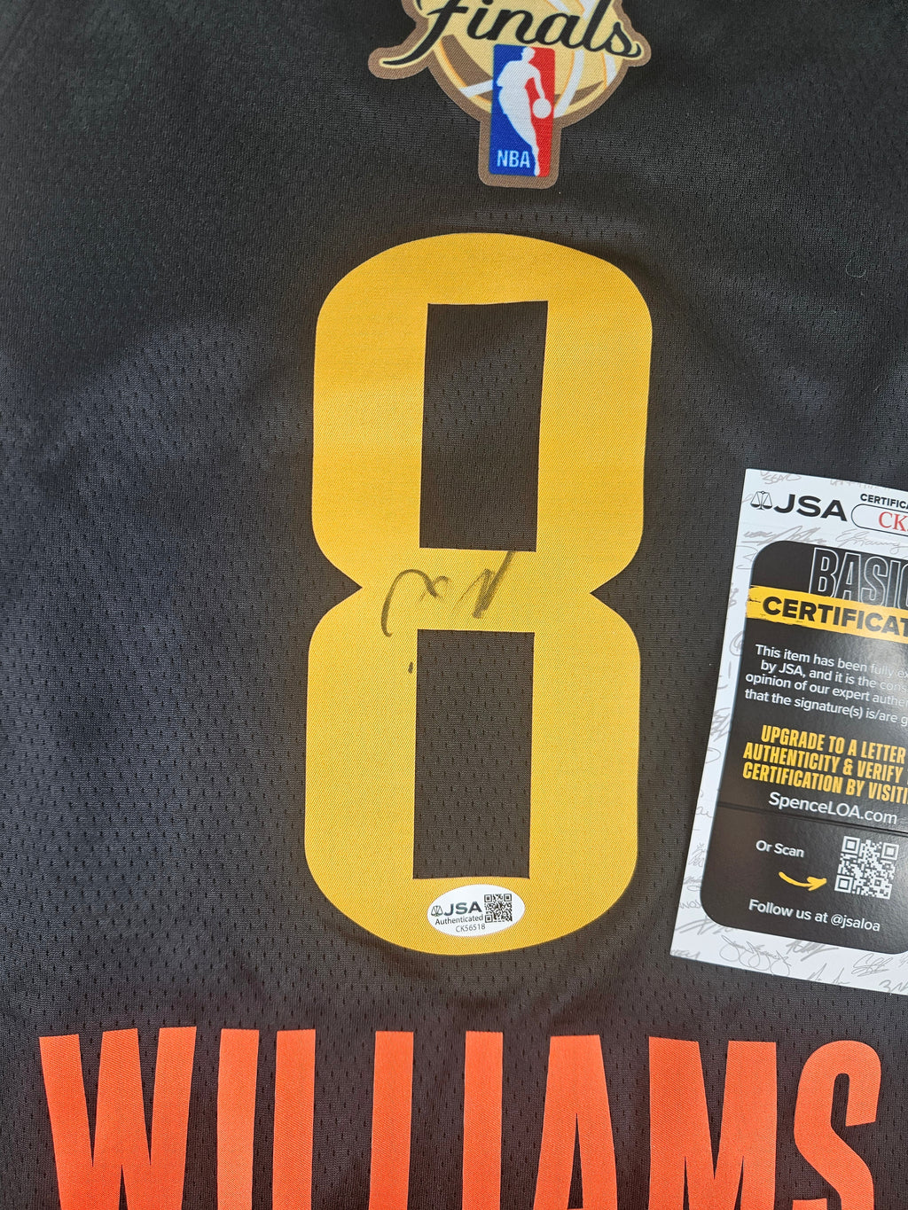 Jalen Williams Signed Autographed Oklahoma City Thunder Jersey JSA COA