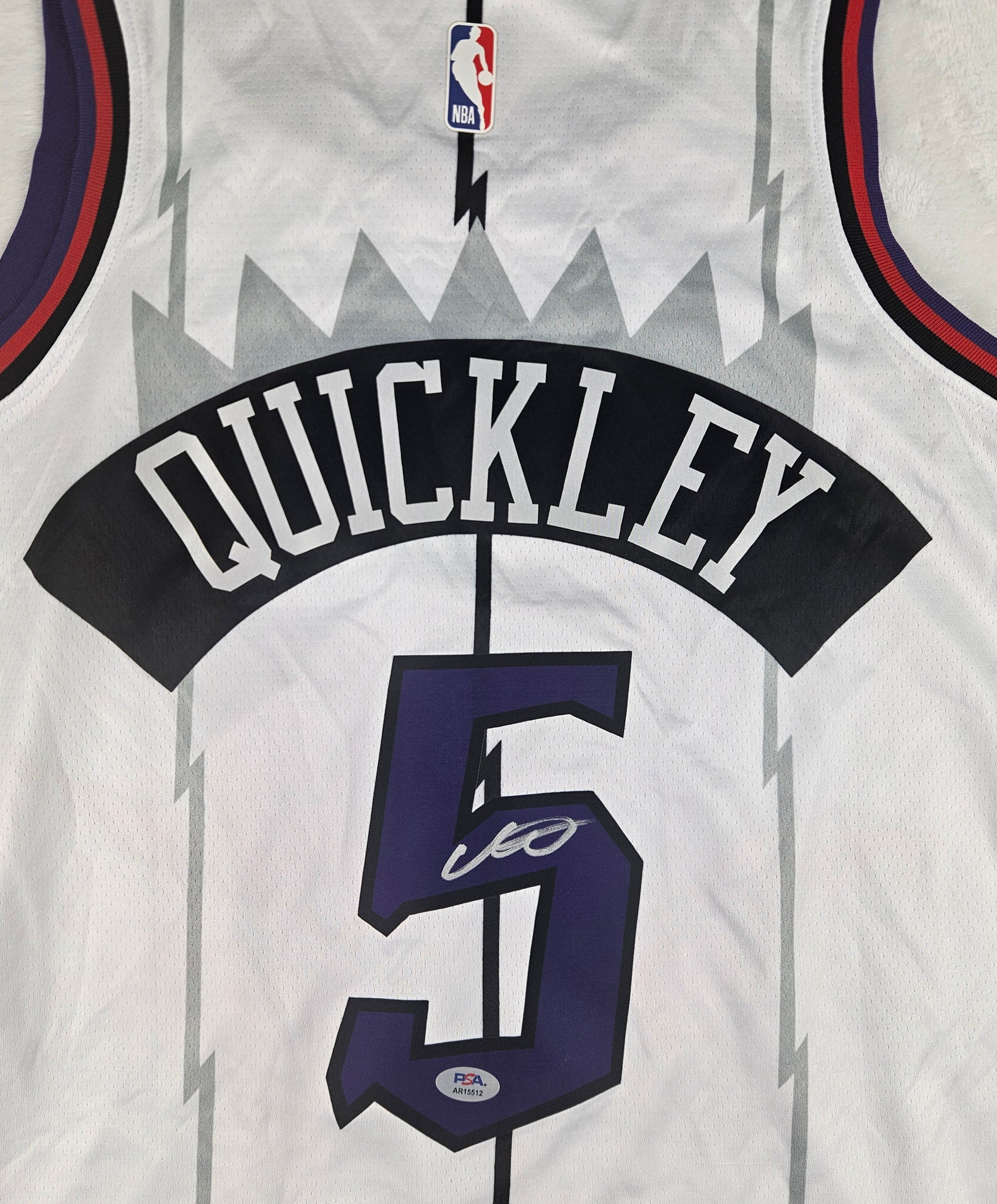 Immanuel Quickley Signed Autographed Toronto Raptors Jersey PSA Certified