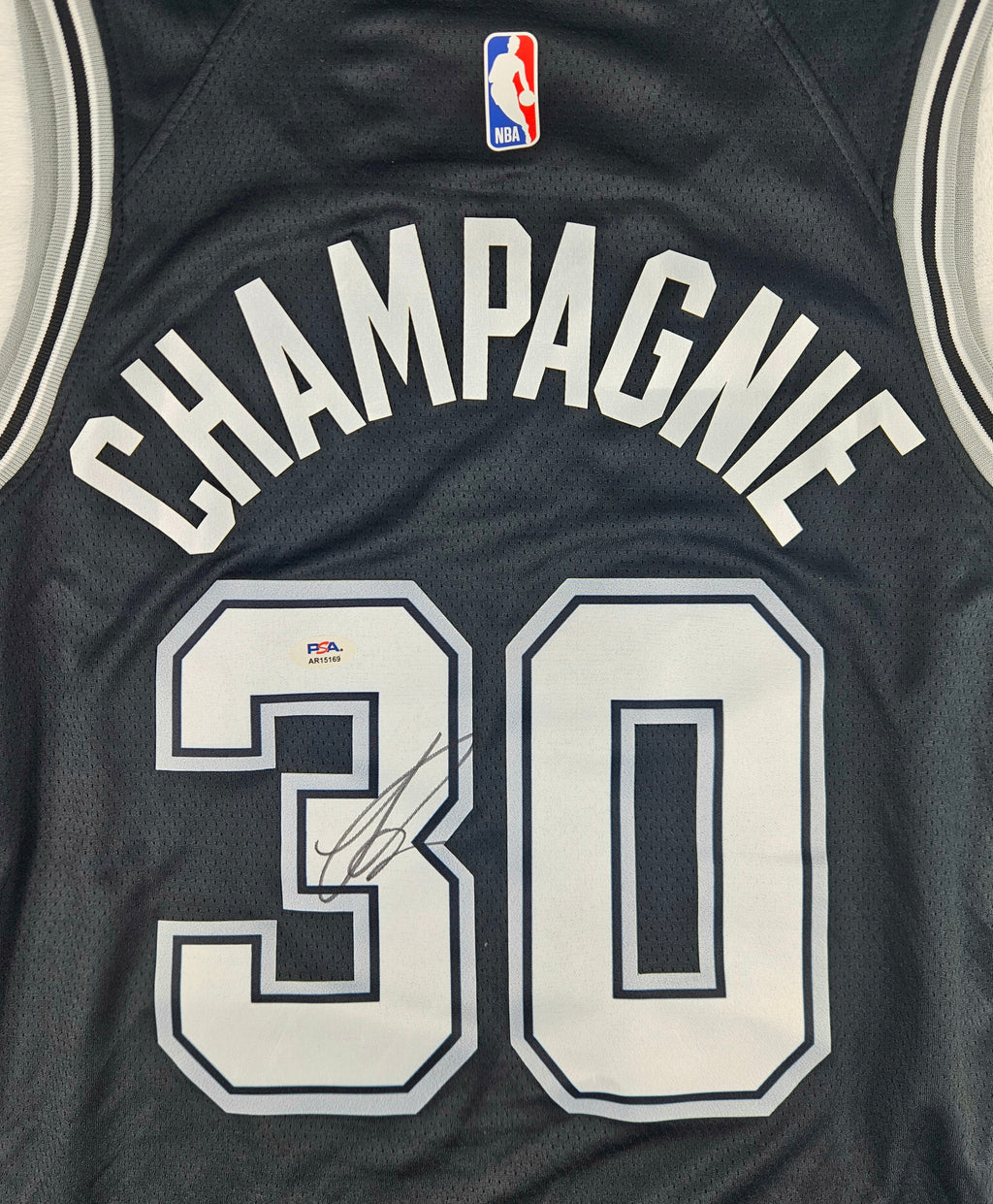 Julian Champagnie Signed Autographed San Antonio Spurs Jersey PSA Certified