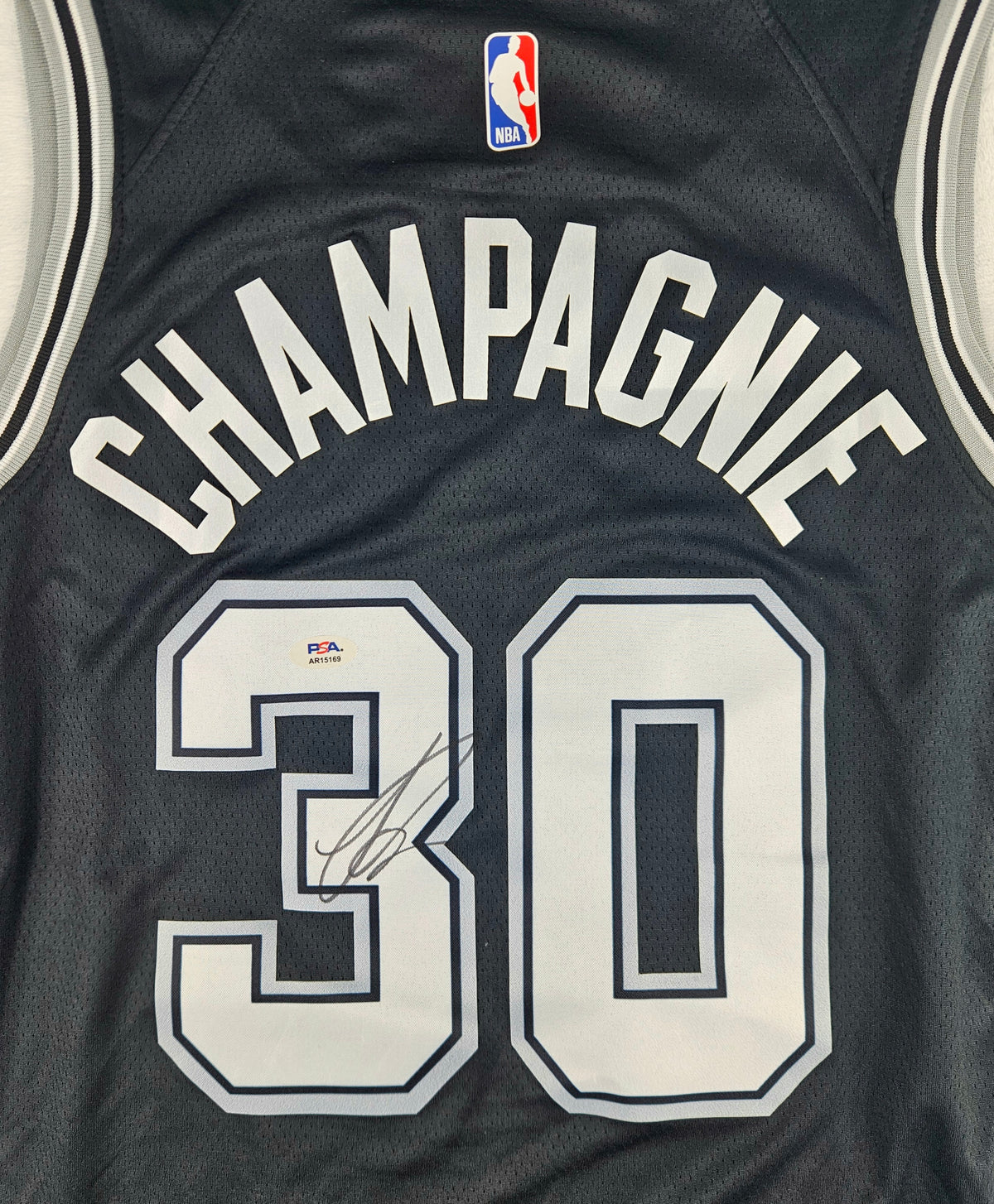 Julian Champagnie Signed Autographed San Antonio Spurs Jersey PSA Certified