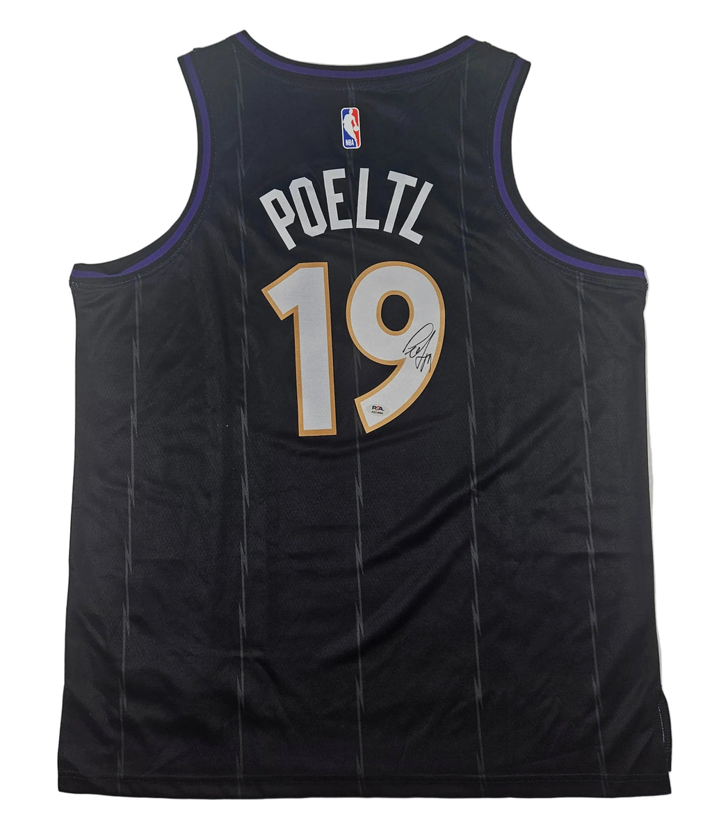Jakob Poeltl Signed Autographed Toronto Raptors Jersey PSA Certified