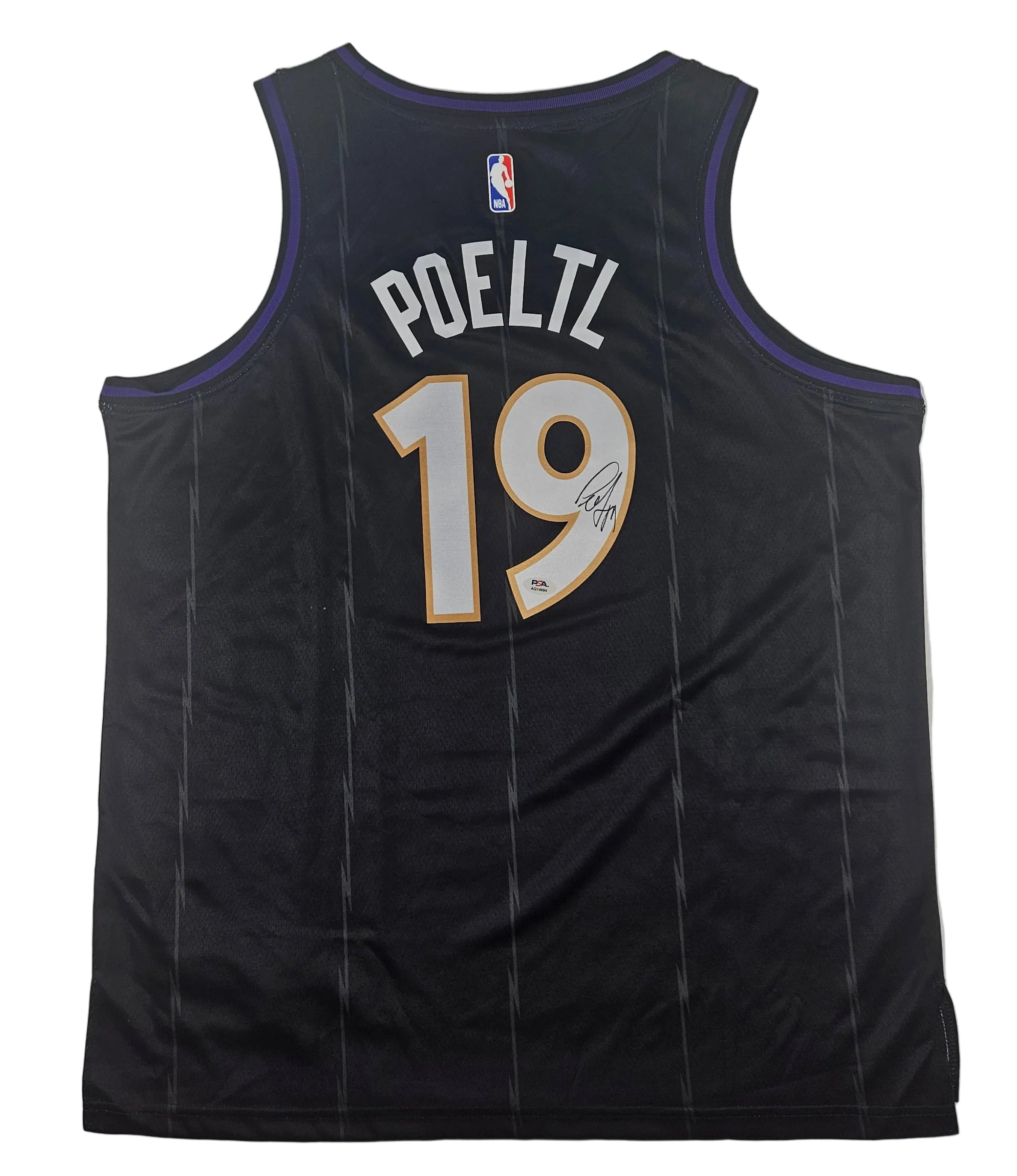 Jakob Poeltl Signed Autographed Toronto Raptors Jersey PSA Certified