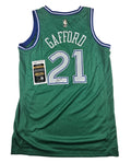 Daniel Gafford Signed Dallas Mavericks Green Jersey Autographed JSA COA