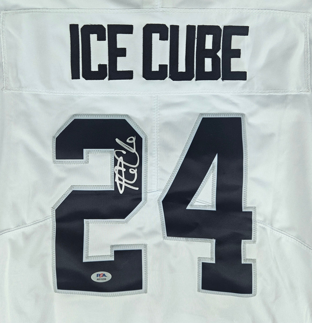Ice Cube Signed Autographed Oakland Raiders White Jersey PSA Certified