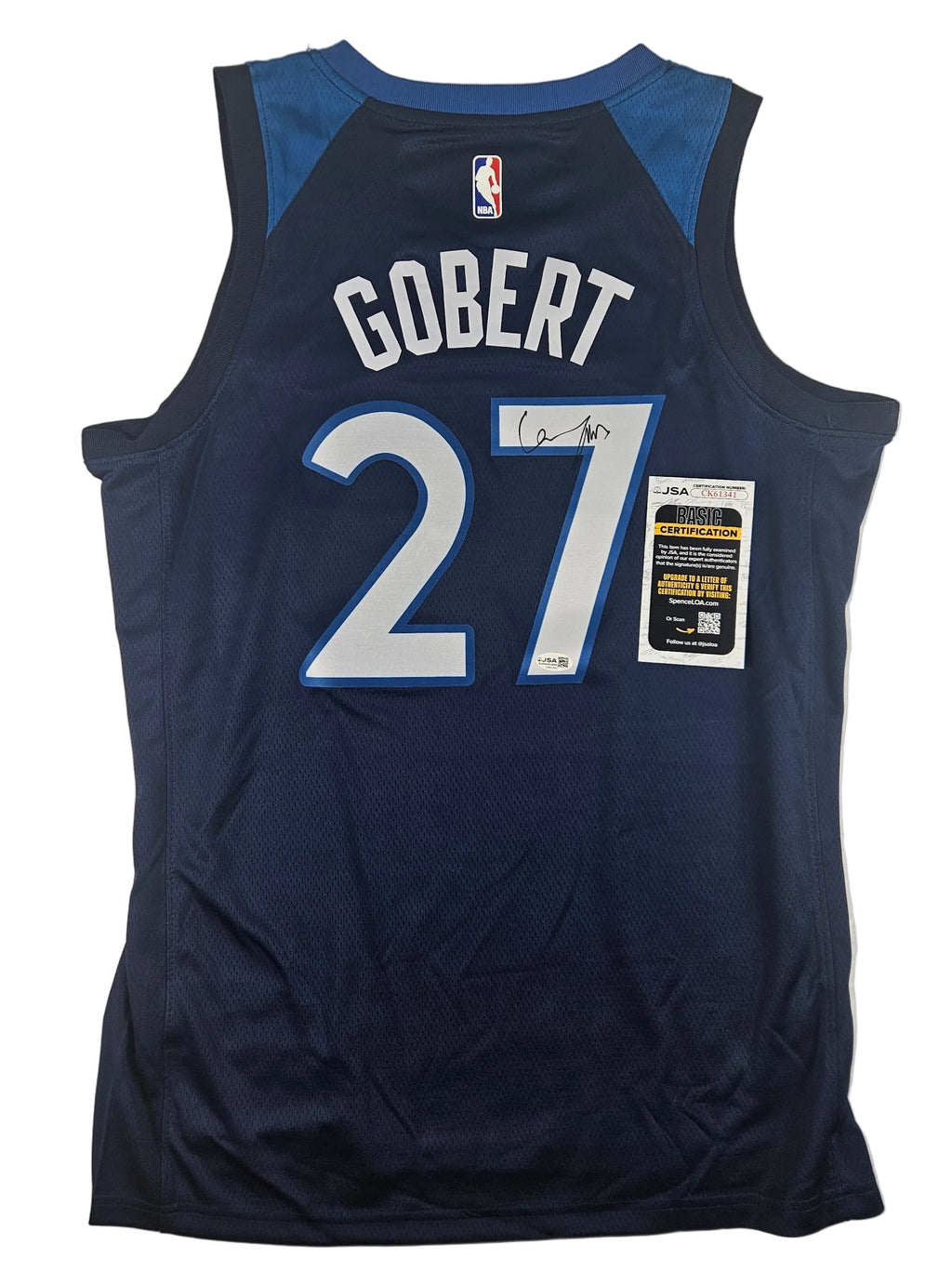 Rudy Gobert Signed Autographed Minnesota Timberwolves Jersey JSA COA