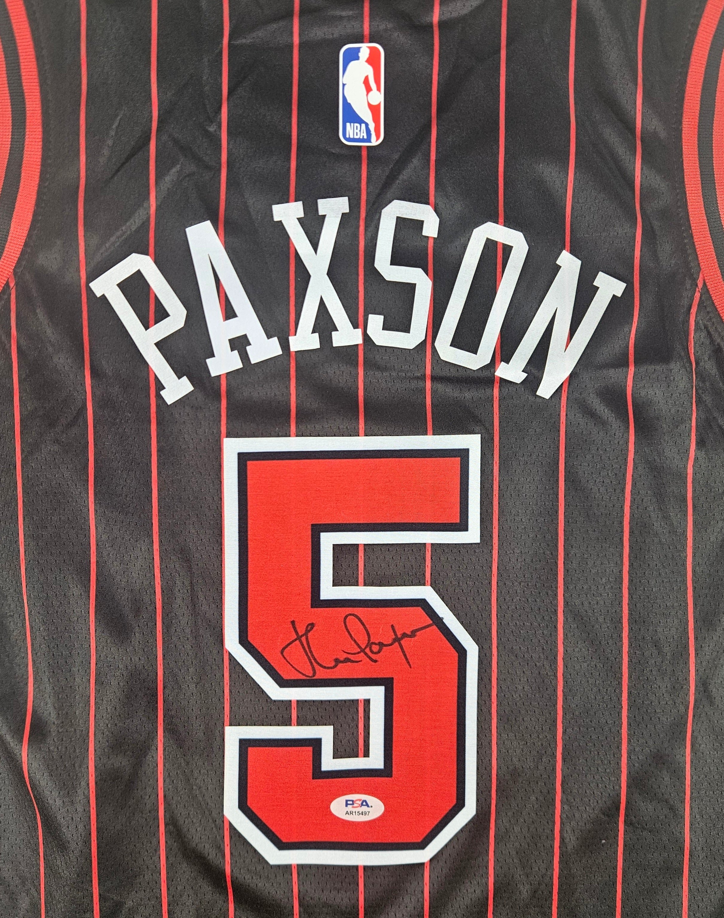 John Paxson Chicago Bulls Autographed Signed Jersey PSA Certified