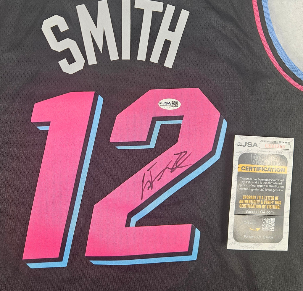 Dru Smith Signed Autographed Miami Heat Jersey JSA COA
