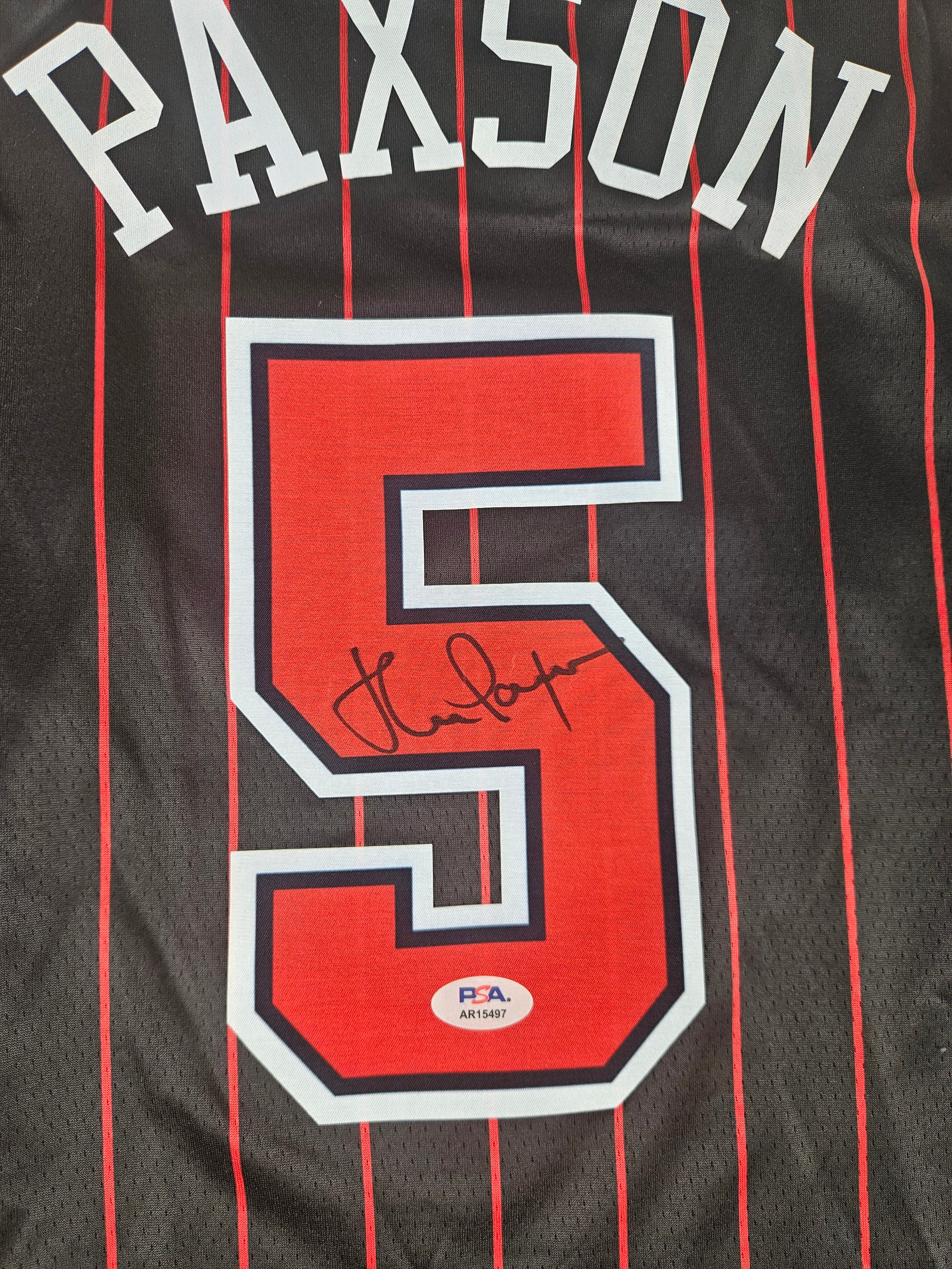 John Paxson Chicago Bulls Autographed Signed Jersey PSA Certified