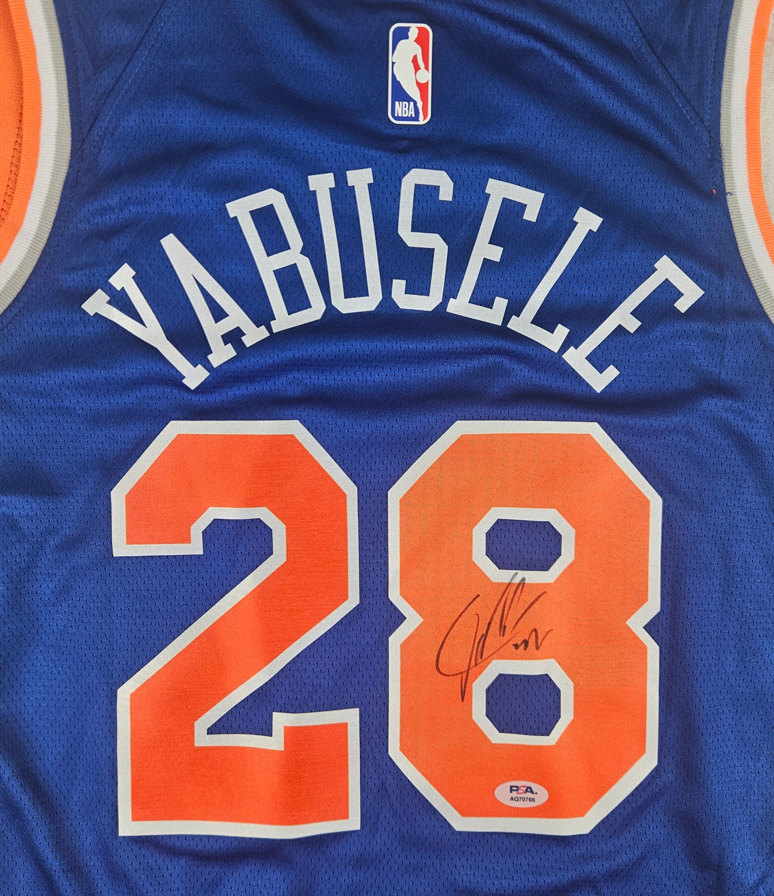 Guerschon Yabusele Signed Autographed New York Knicks Jersey PSA Certified