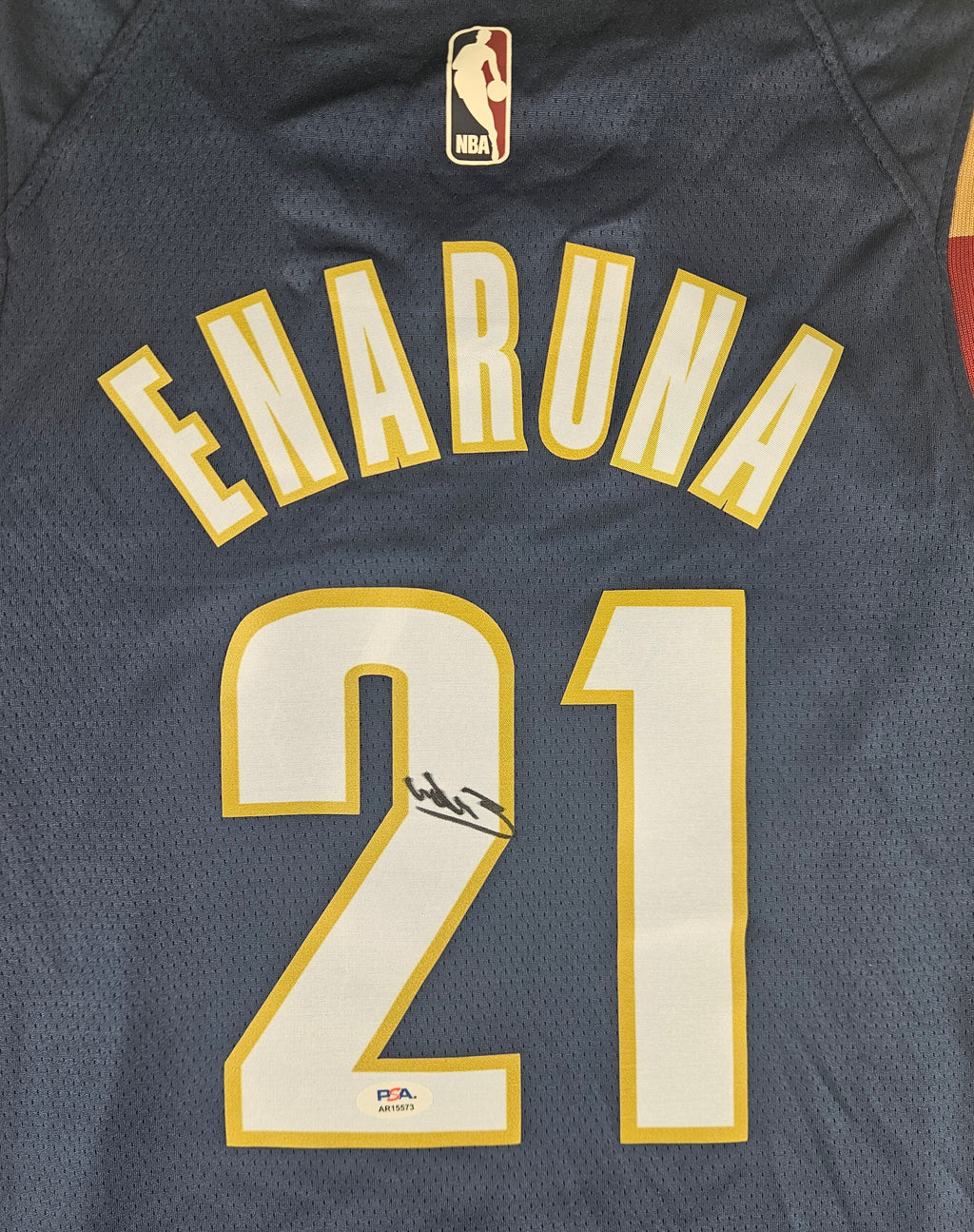Tristan Enaruna Signed Autographed Cleveland Cavaliers Jersey PSA Certified