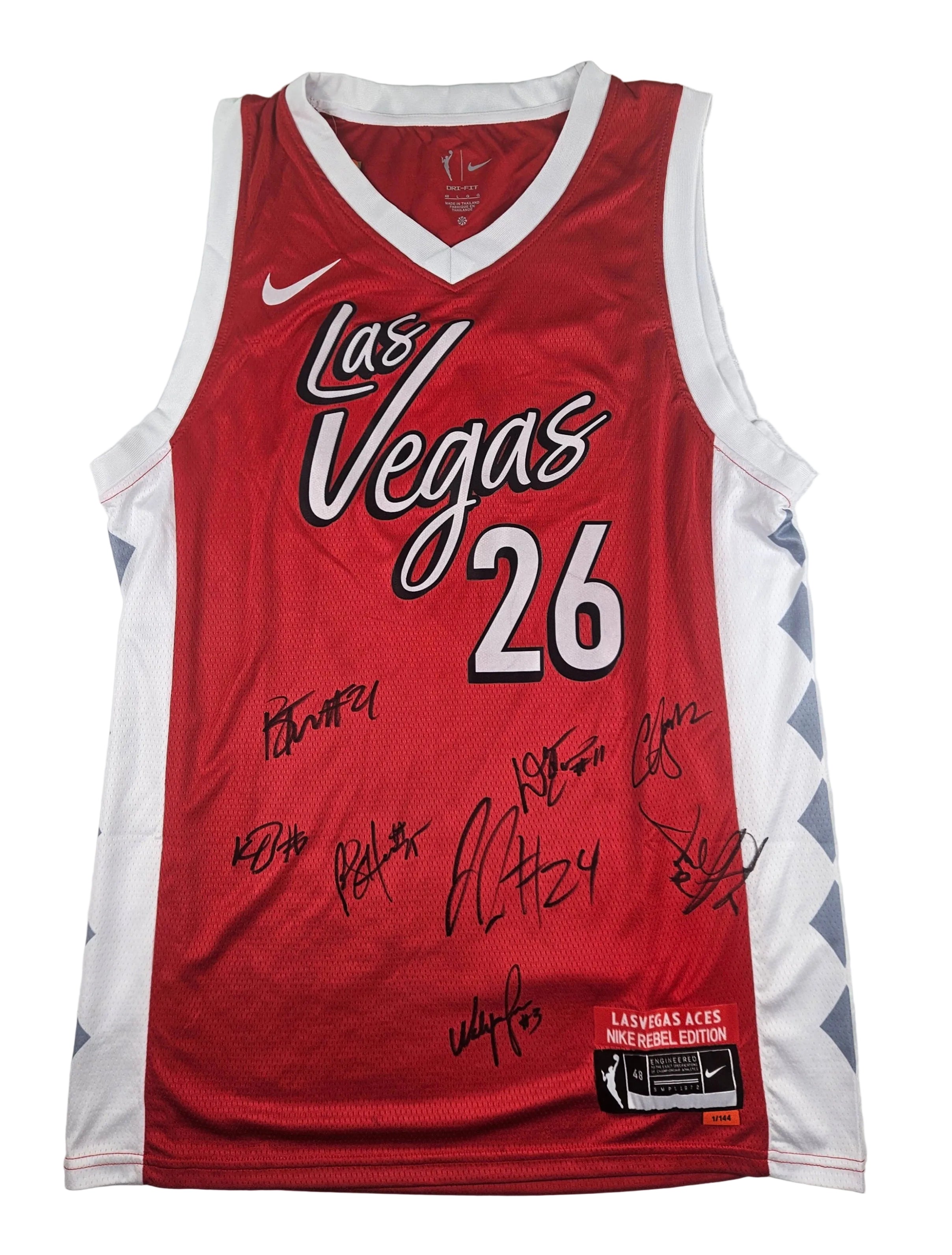 Las Vegas Aces 2026 Team Signed Autographed Jersey - Chelsea Gray Jewell Loyd