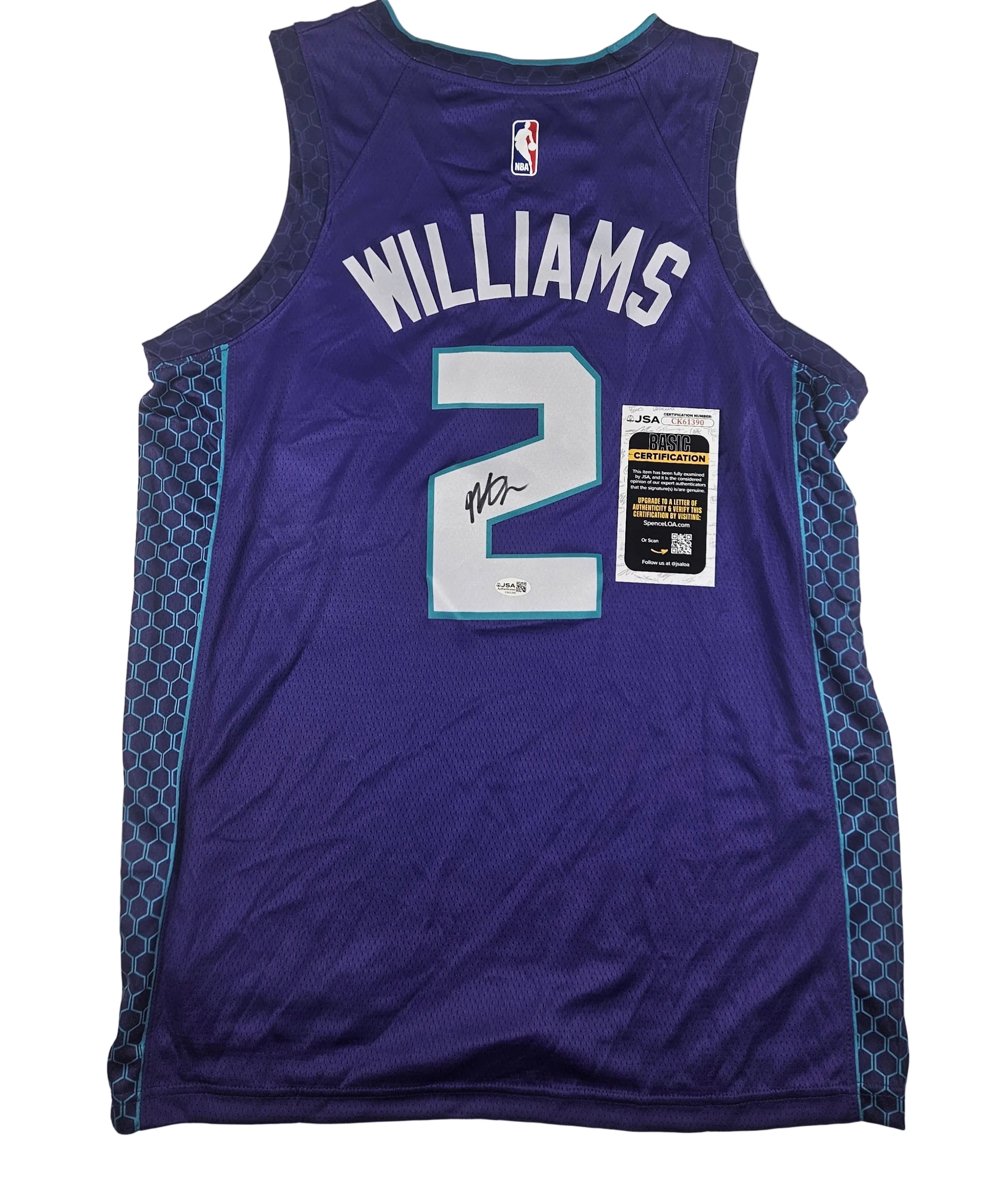 Grant Williams Signed Autographed Charlotte Hornets Jersey JSA COA