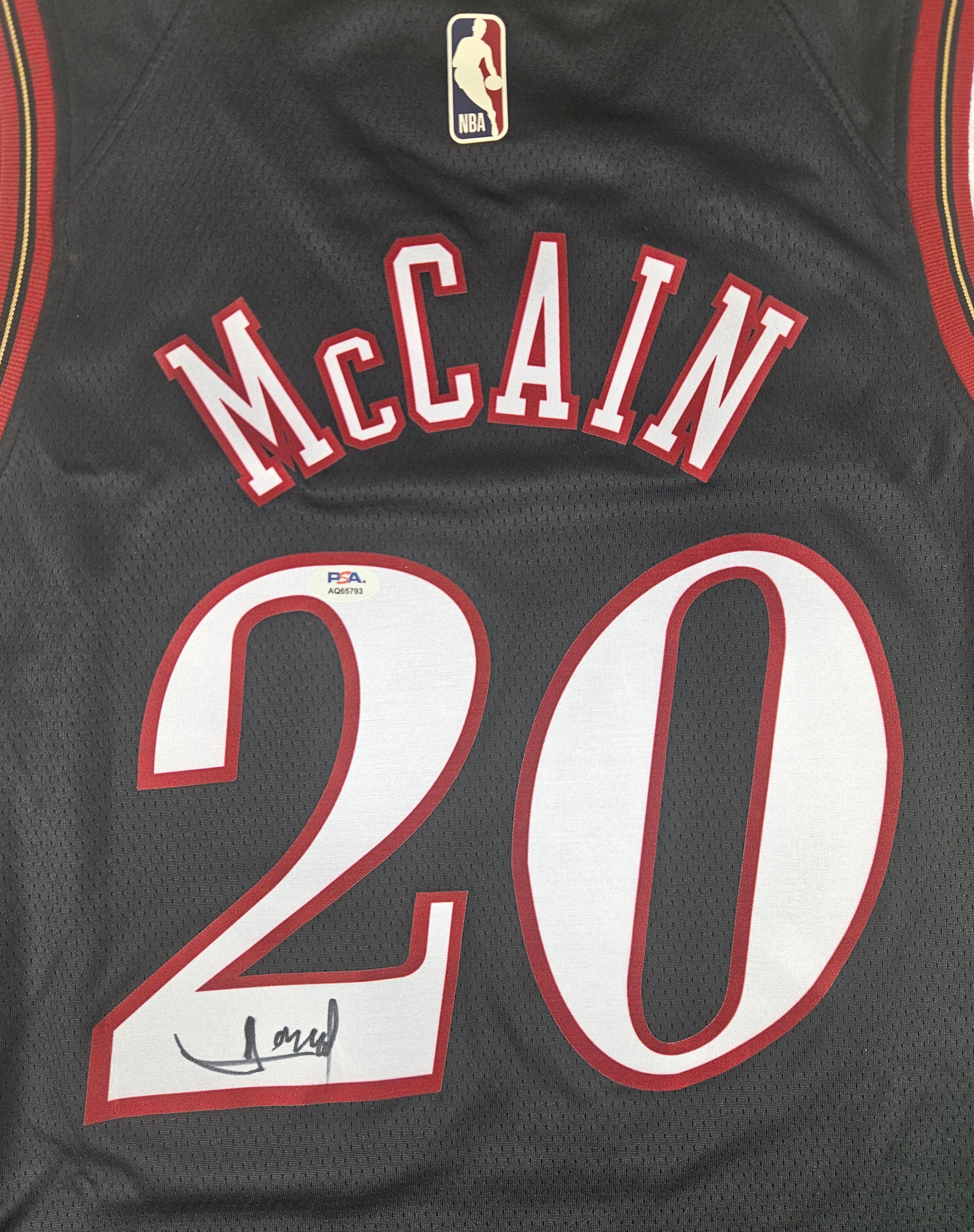 Jared McCain Signed Autographed Philadelphia 76ers Jersey PSA Certified