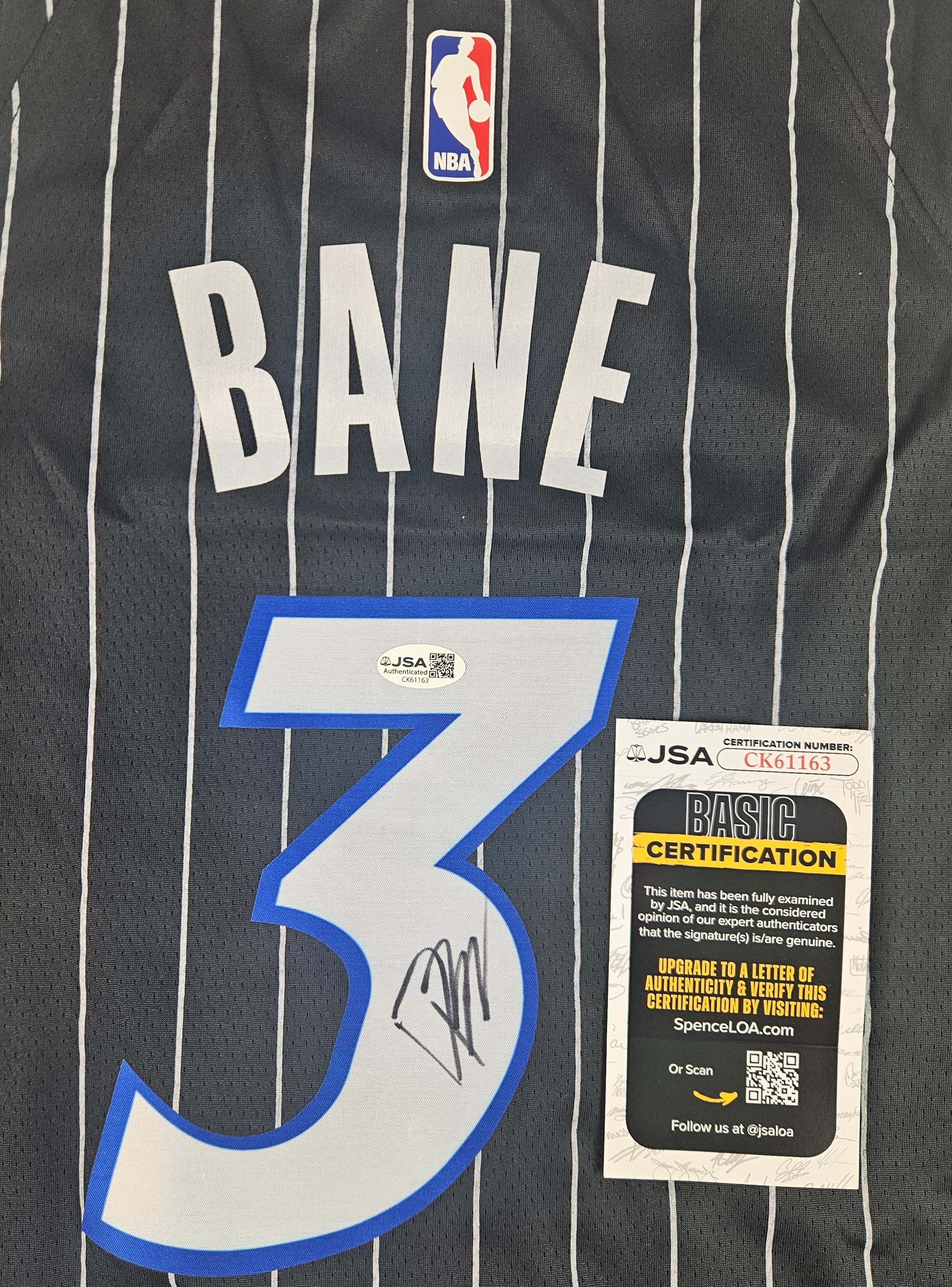 Desmond Bane Signed Autographed Orlando Magic Black Jersey JSA COA