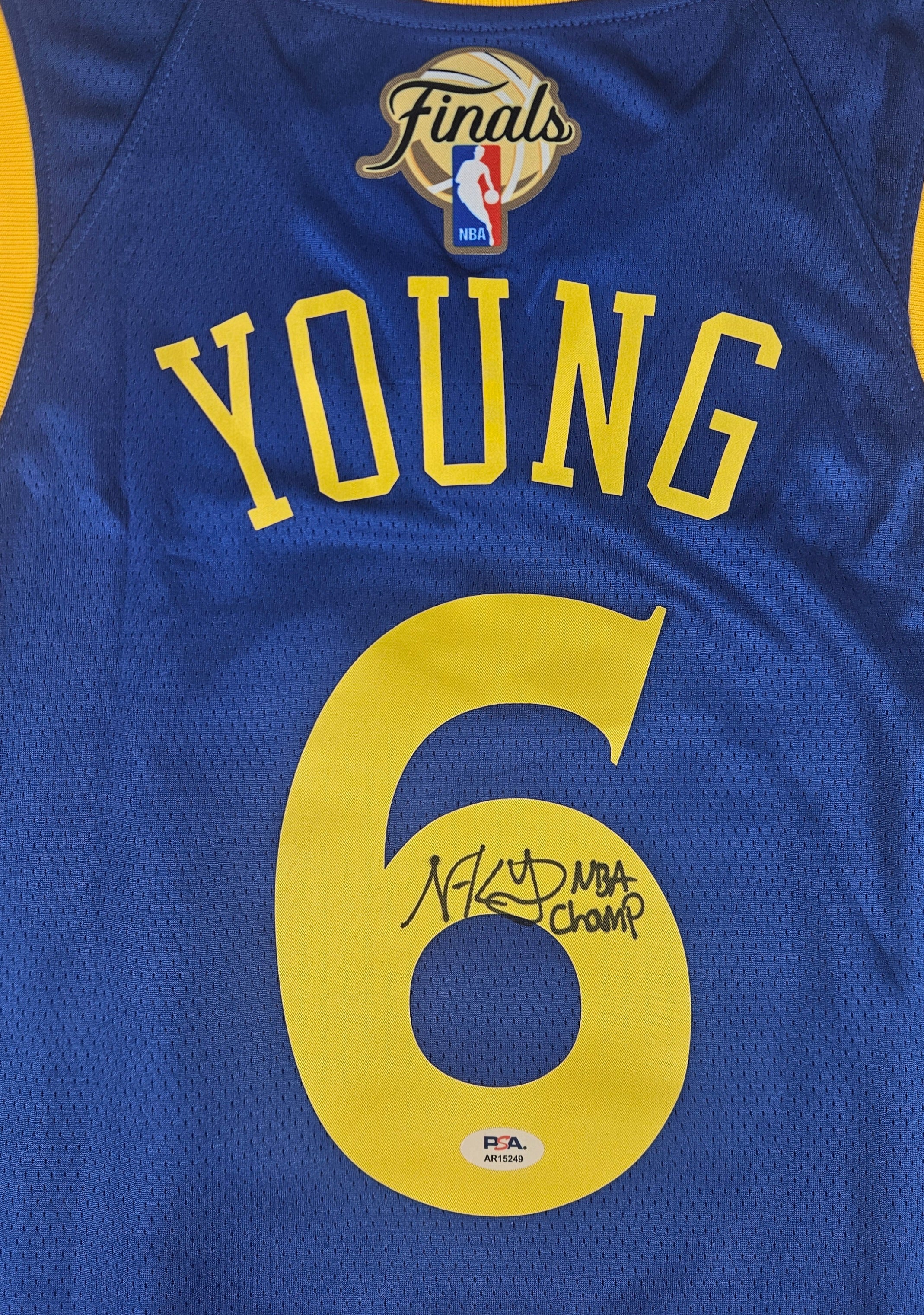 Nick Young Signed Autographed Golden State Warriors Jersey PSA Certified
