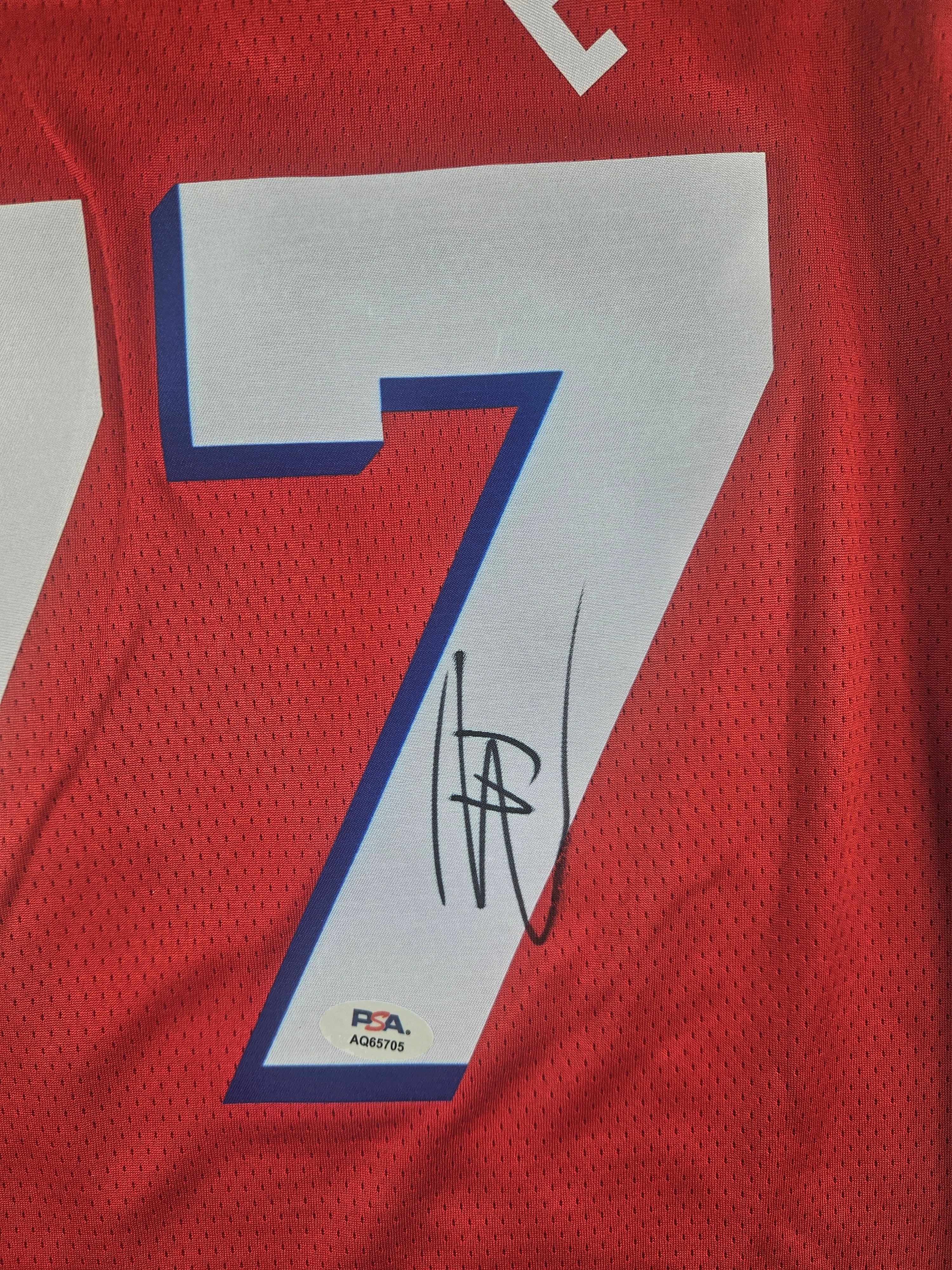 VJ Edgecombe Signed Autographed Philadelphia 76ers Jersey PSA Certified