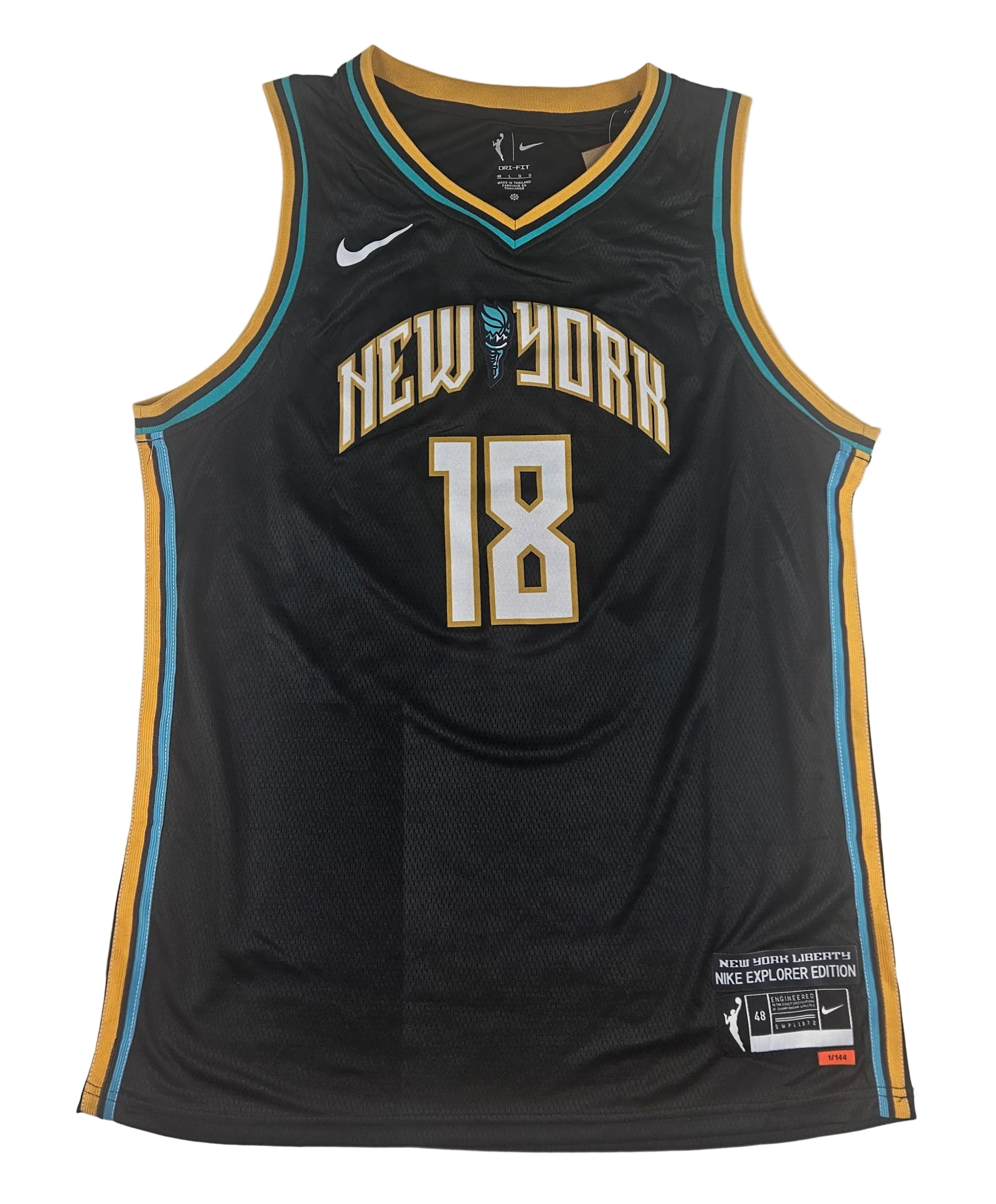Pauline Astier Signed Autographed New York Liberty Wnba Jersey