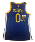 Gary Payton II Signed Autograph Golden State Warriors Blue Jersey JSA COA