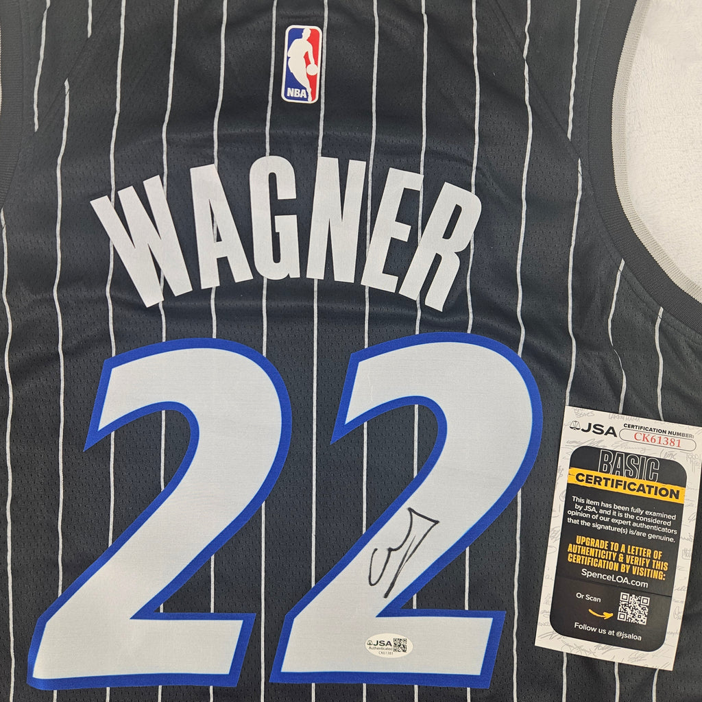 Franz Wagner Signed Autographed Orlando Magic Black Jersey JSA COA