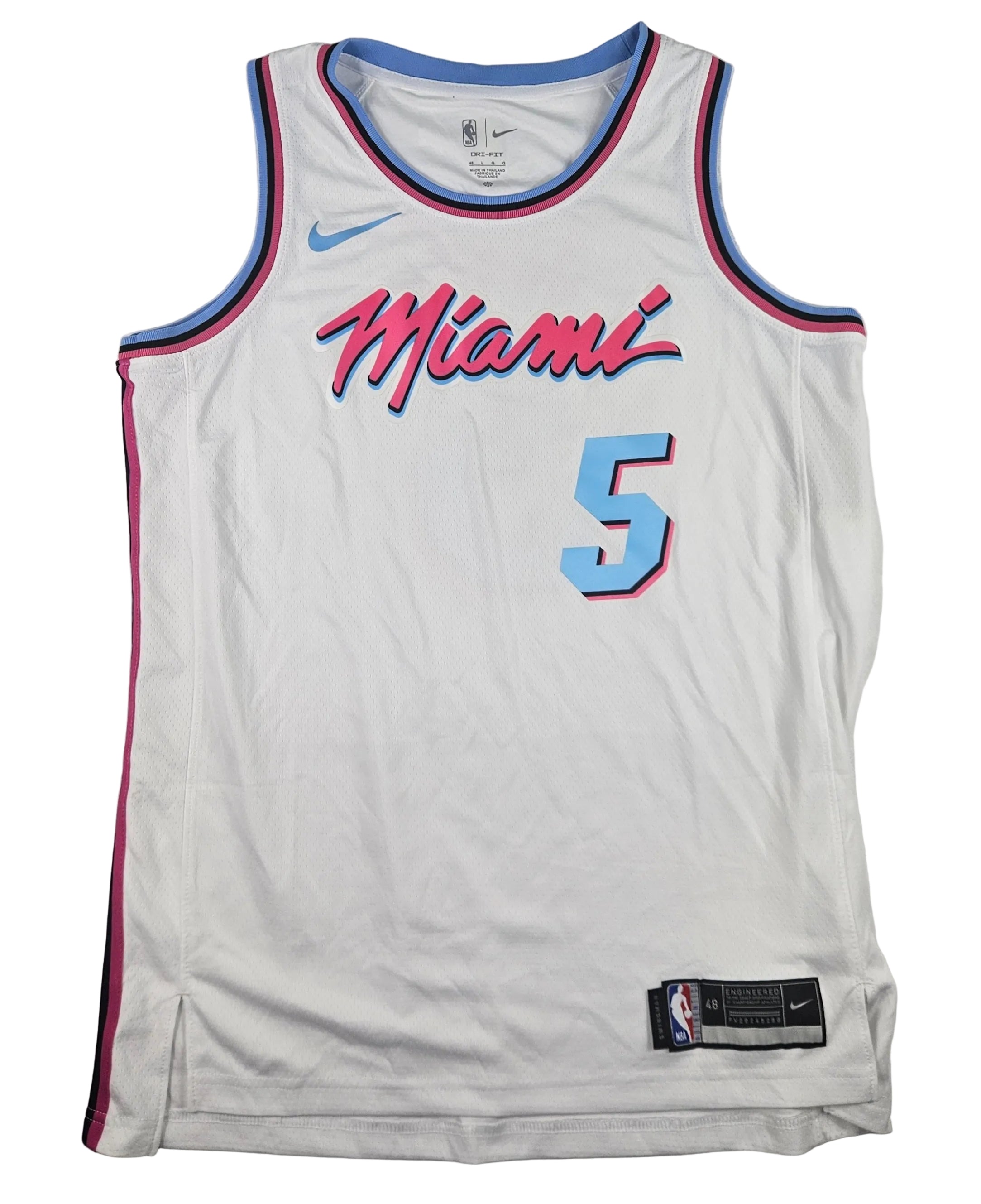 Nikola Jovic Signed Autographed Miami Heat White Jersey JSA COA