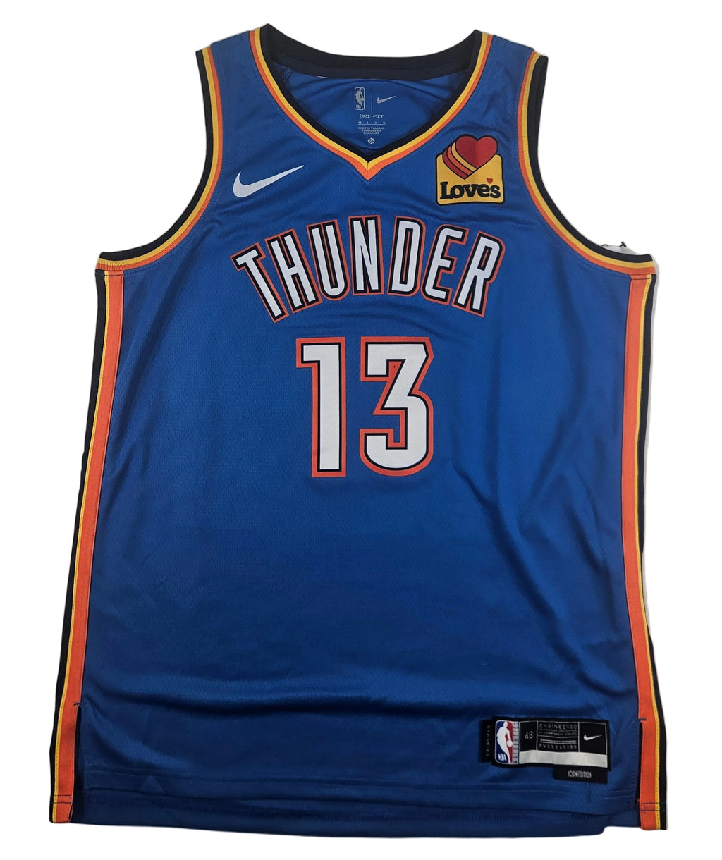 Ousmane Dieng Signed Autographed Oklahoma City Thunder Blue Jersey PSA Certified