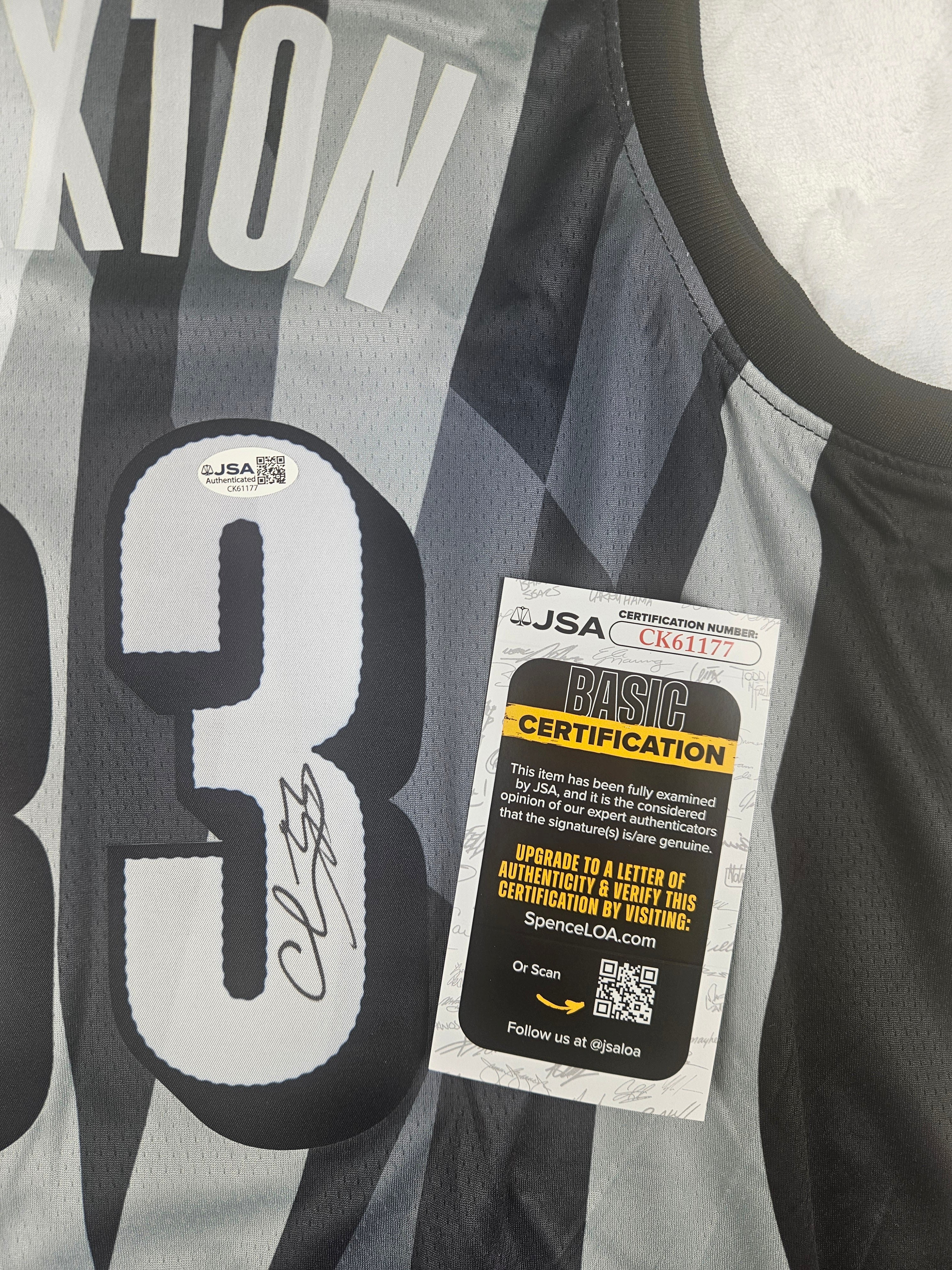 Nic Claxton Signed Autographed Jersey Brooklyn Nets JSA COA