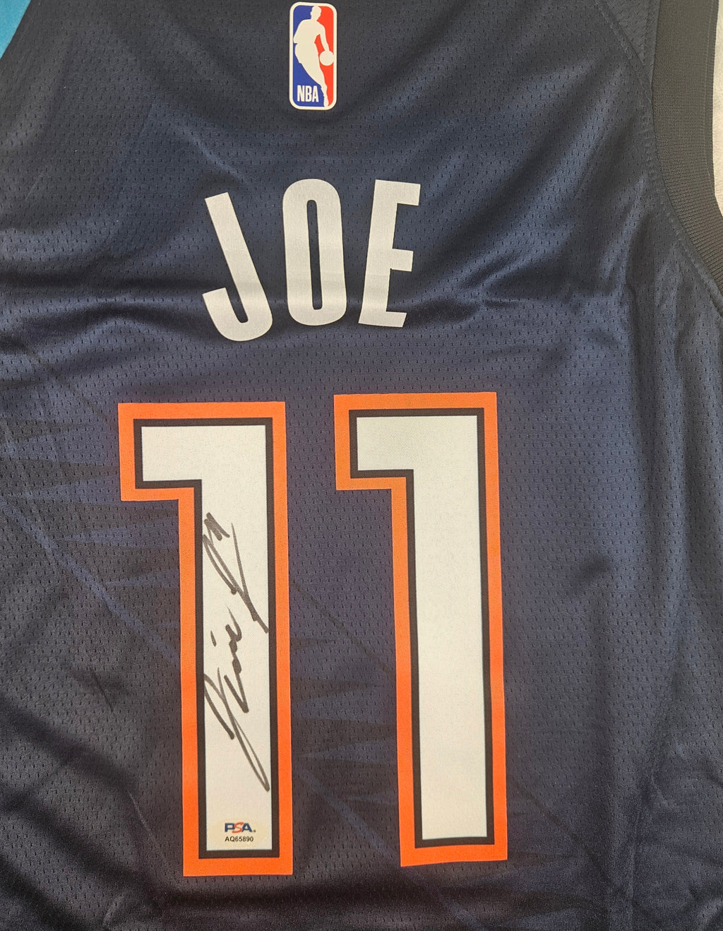 Isaiah Joe Signed Autographed Oklahoma City Thunder Jersey PSA Certified