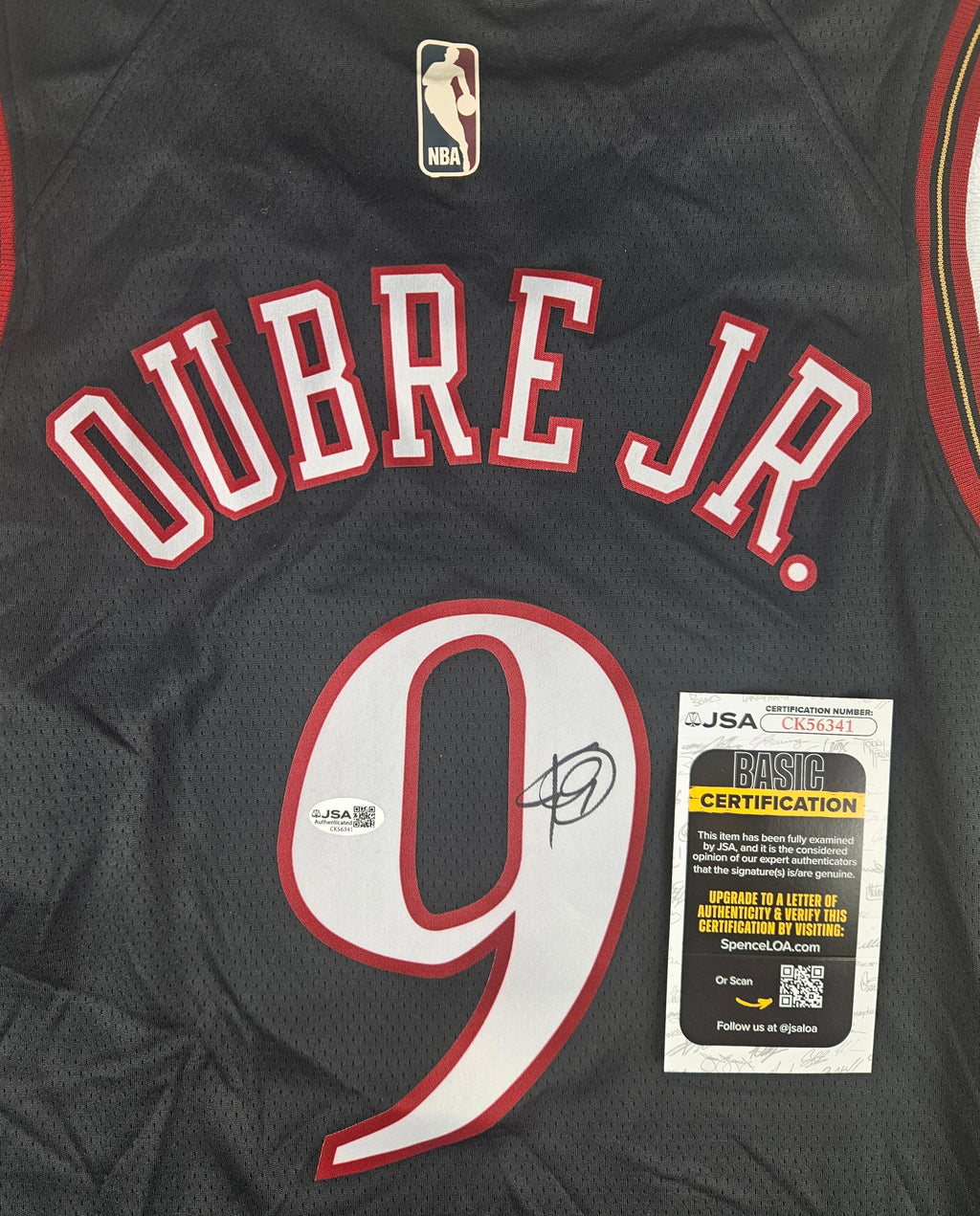 Kelly Oubre Jr Signed Autographed Philadelphia 76ers Jersey JSA COA