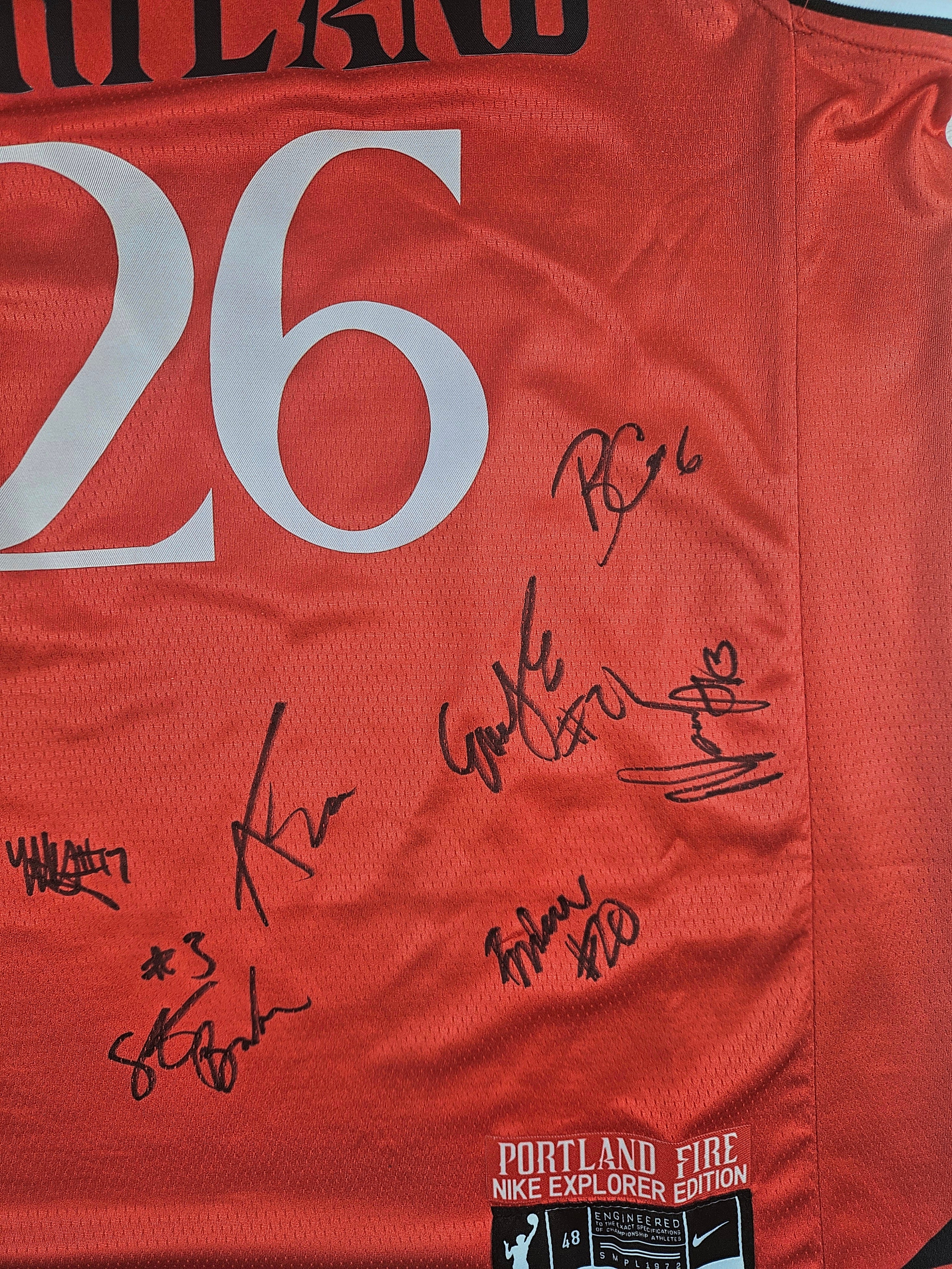 Portland Fire 2026 Team Signed Autographed Jersey - Bridget Carleton Carla Leite
