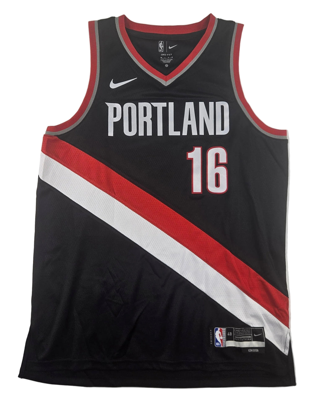 Yang Hansen Portland Trail Blazers Autographed Signed Jersey PSA Certified