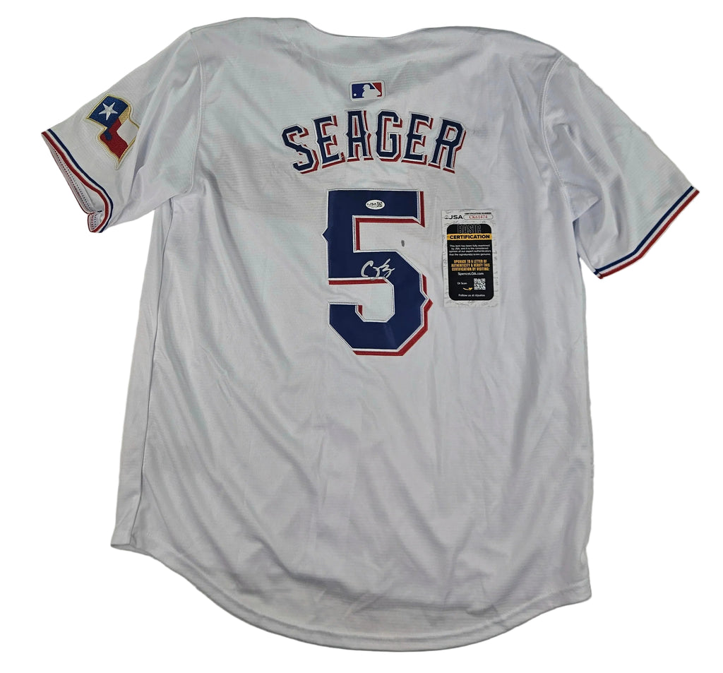Corey Seager Signed Autographed Texas Rangers Jersey JSA COA