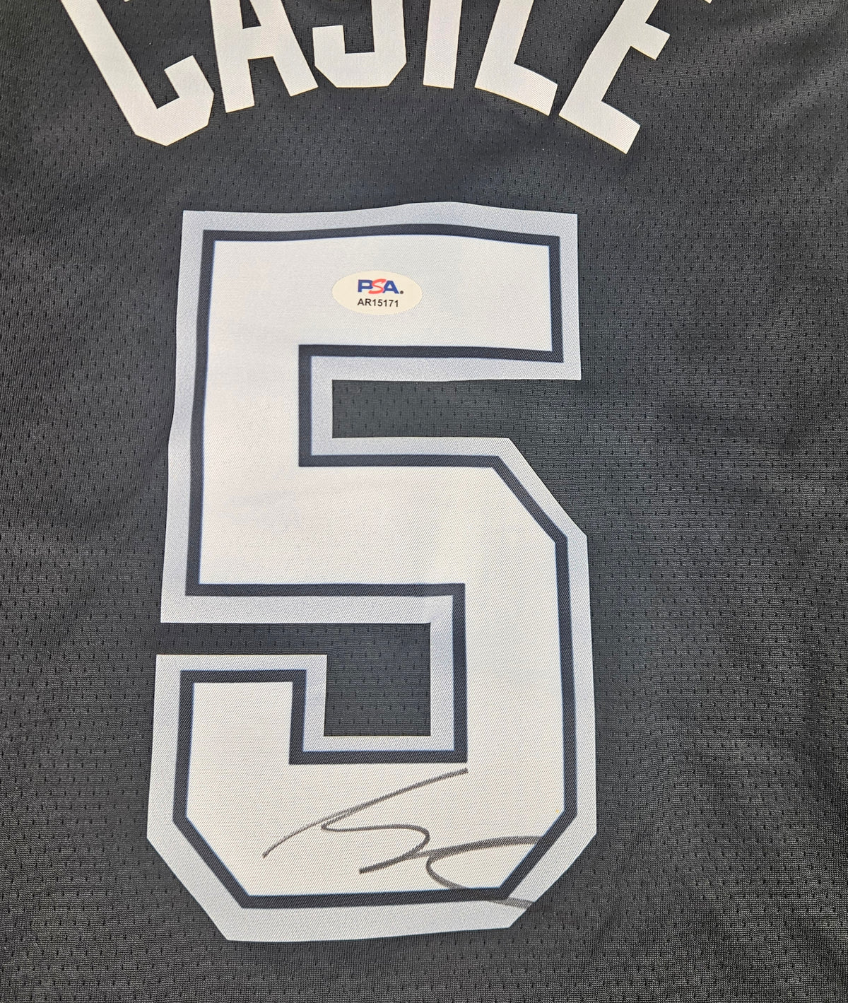 Stephon Castle Signed Autographed San Antonio Spurs Jersey PSA Certified