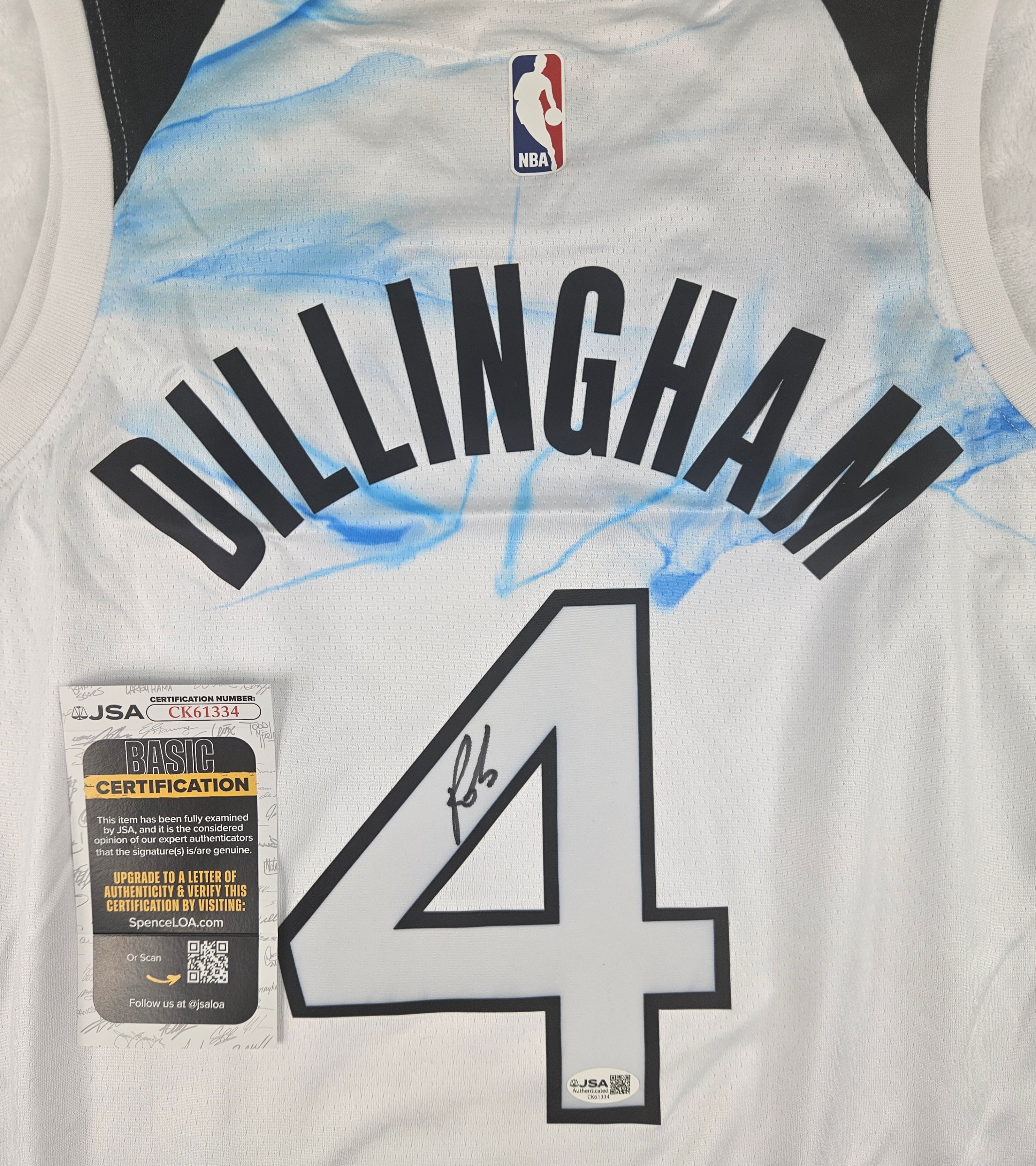 Rob Dillingham Signed Autographed Minnesota Timberwolves Jersey JSA COA