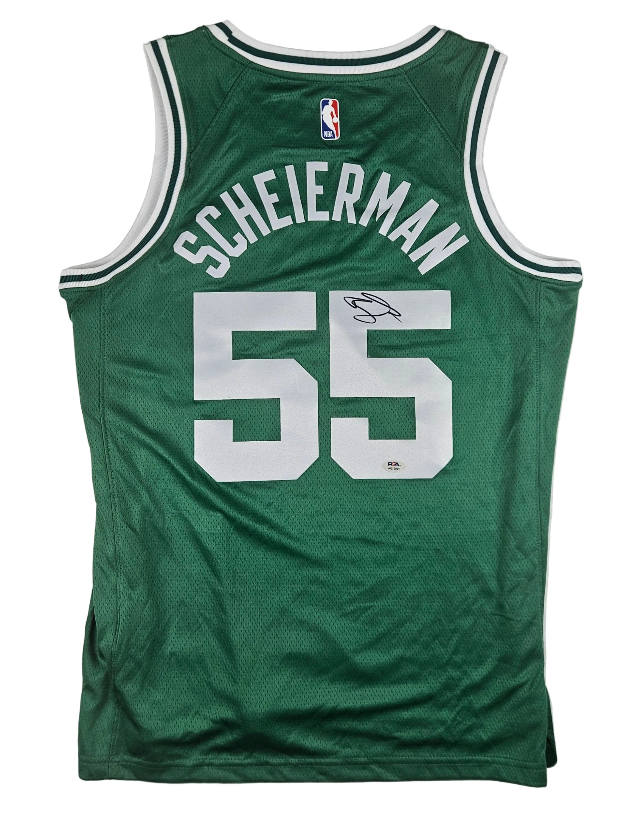 Baylor Scheierman Signed Autographed Boston Celtics Green Jersey PSA Certified