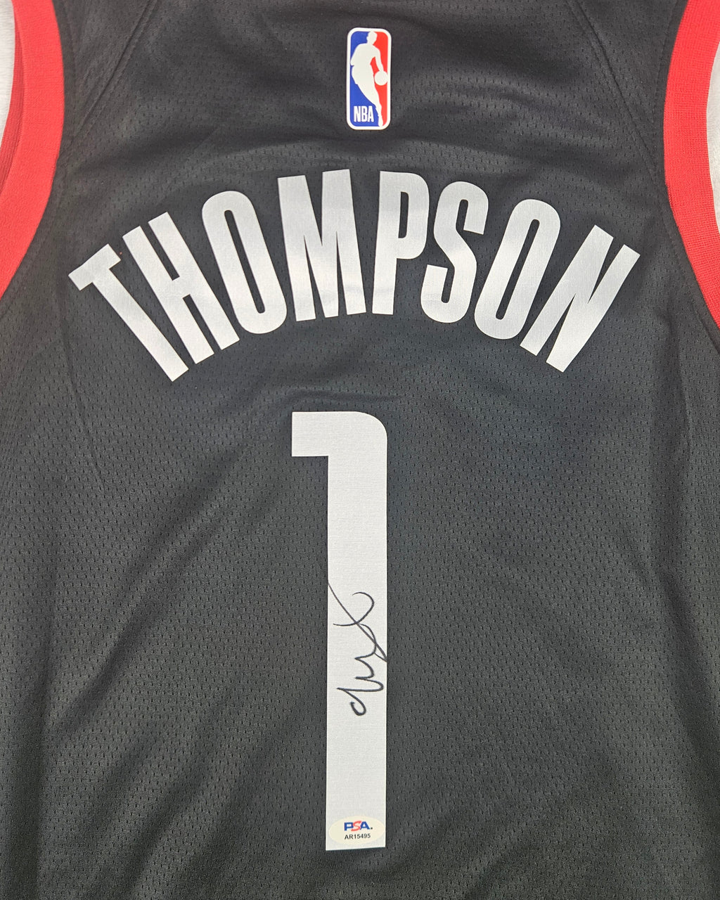 Amen Thompson Signed Autographed Houston Rockets Jersey PSA Certified