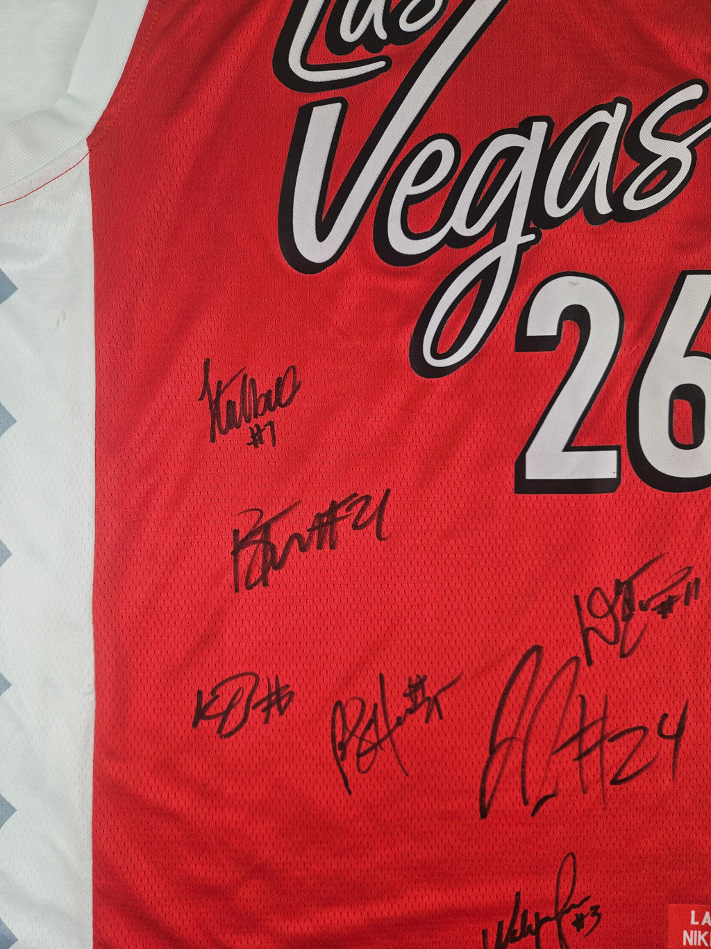 Las Vegas Aces 2026 Team Signed Autographed Jersey - Chelsea Gray Jewell Loyd
